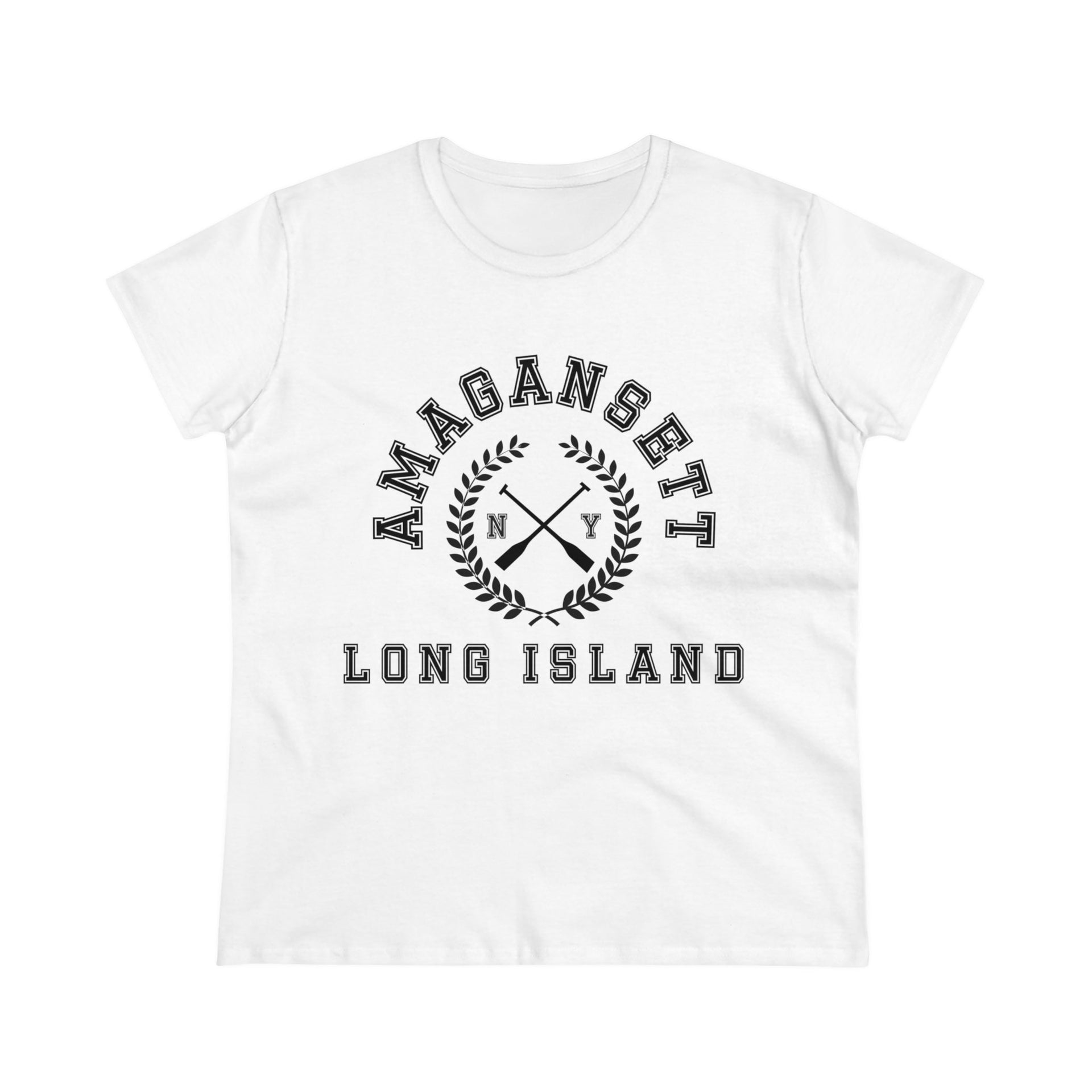 Amagansett Long Island Women's Midweight Cotton Tee