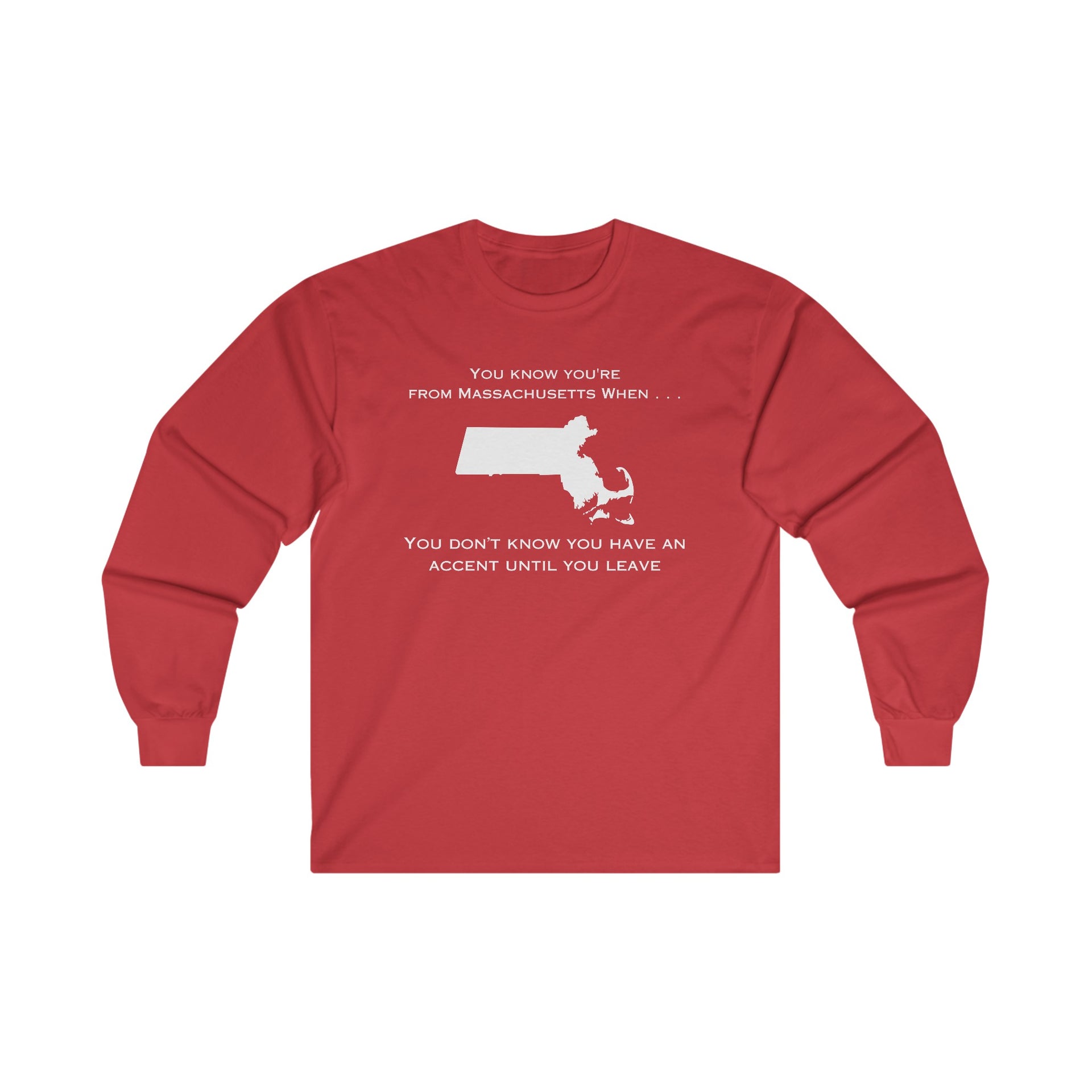 Massachusetts Accent Ultra Cotton Long Sleeve Tee