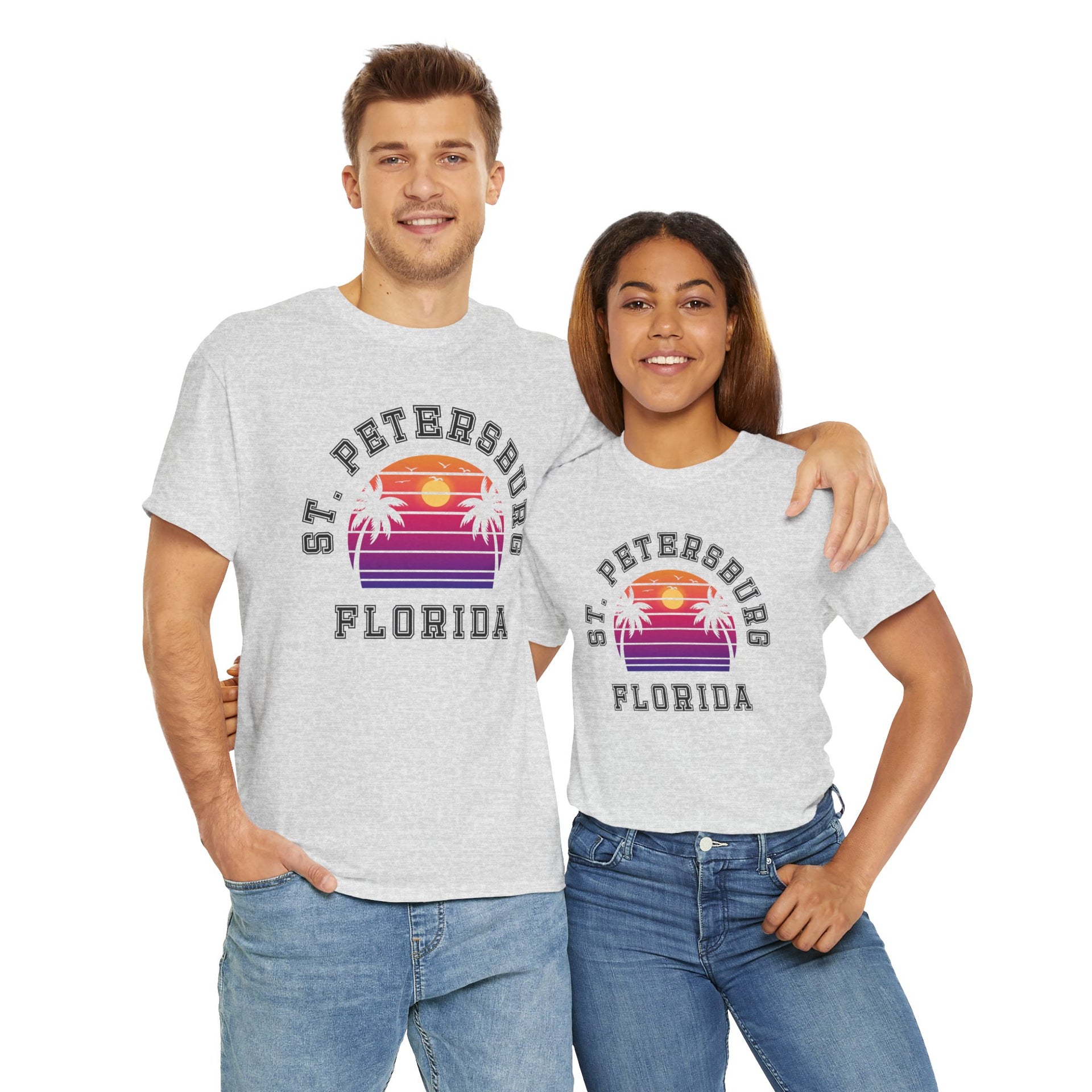 St. Petersburg Florida Palms Unisex Cotton Tee