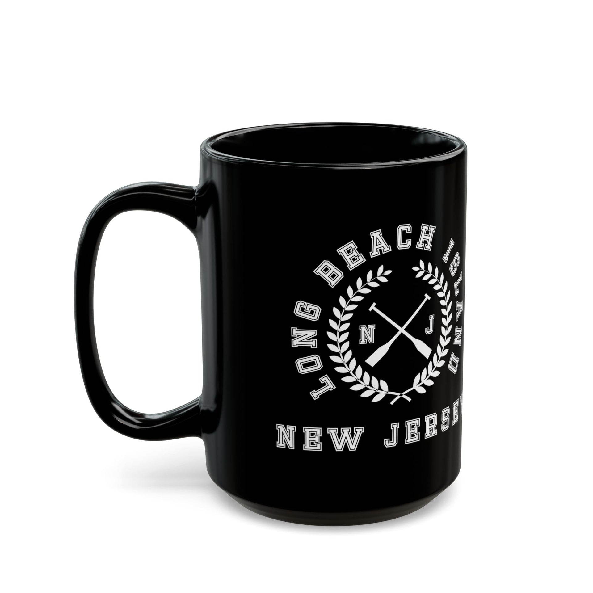 Long Beach Island Black Mug