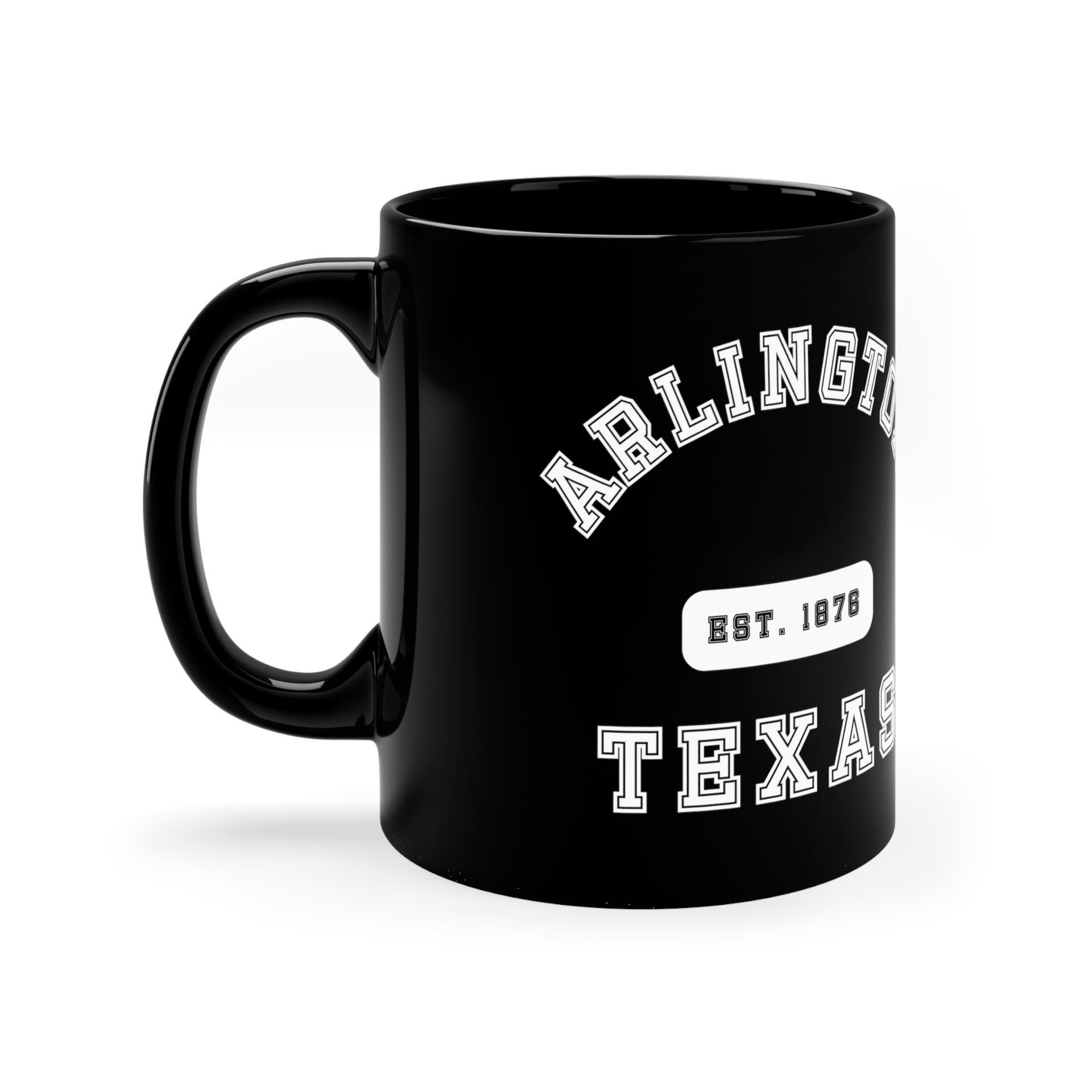 Arlington Texas 11oz Black Mug