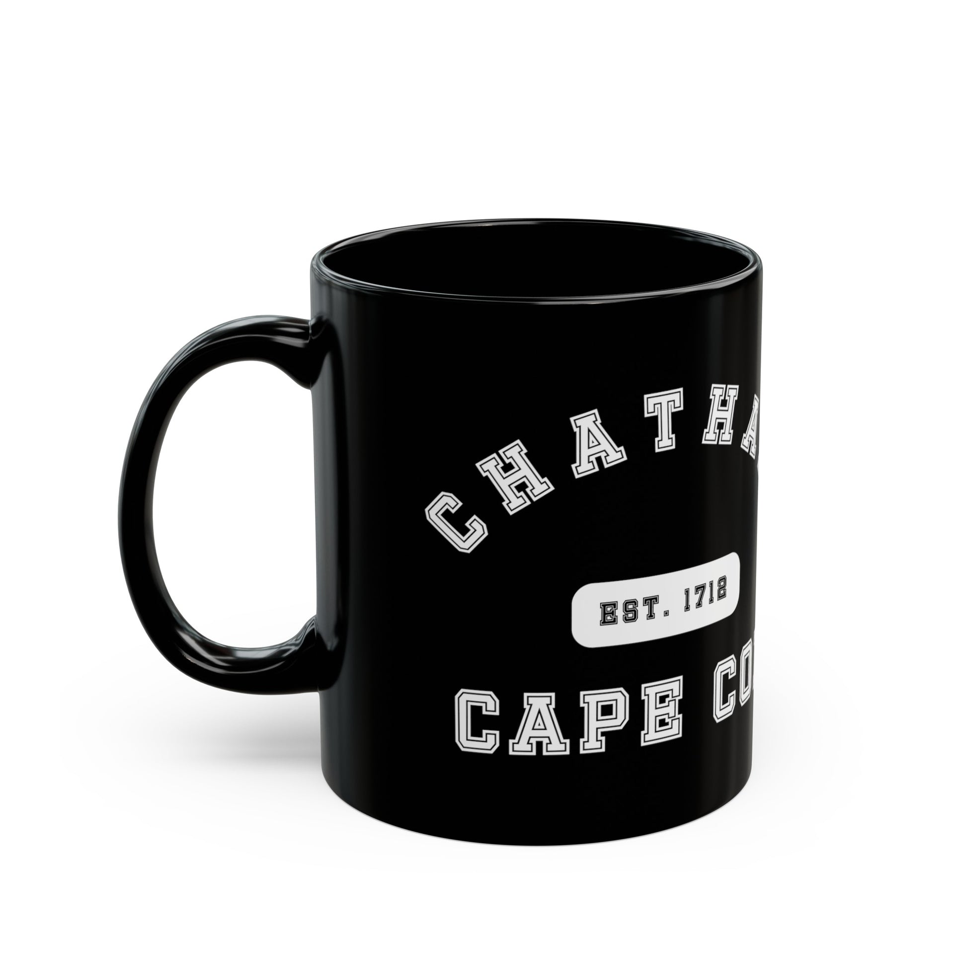 Chatham Cape Cod Est. 1712 Black Mug