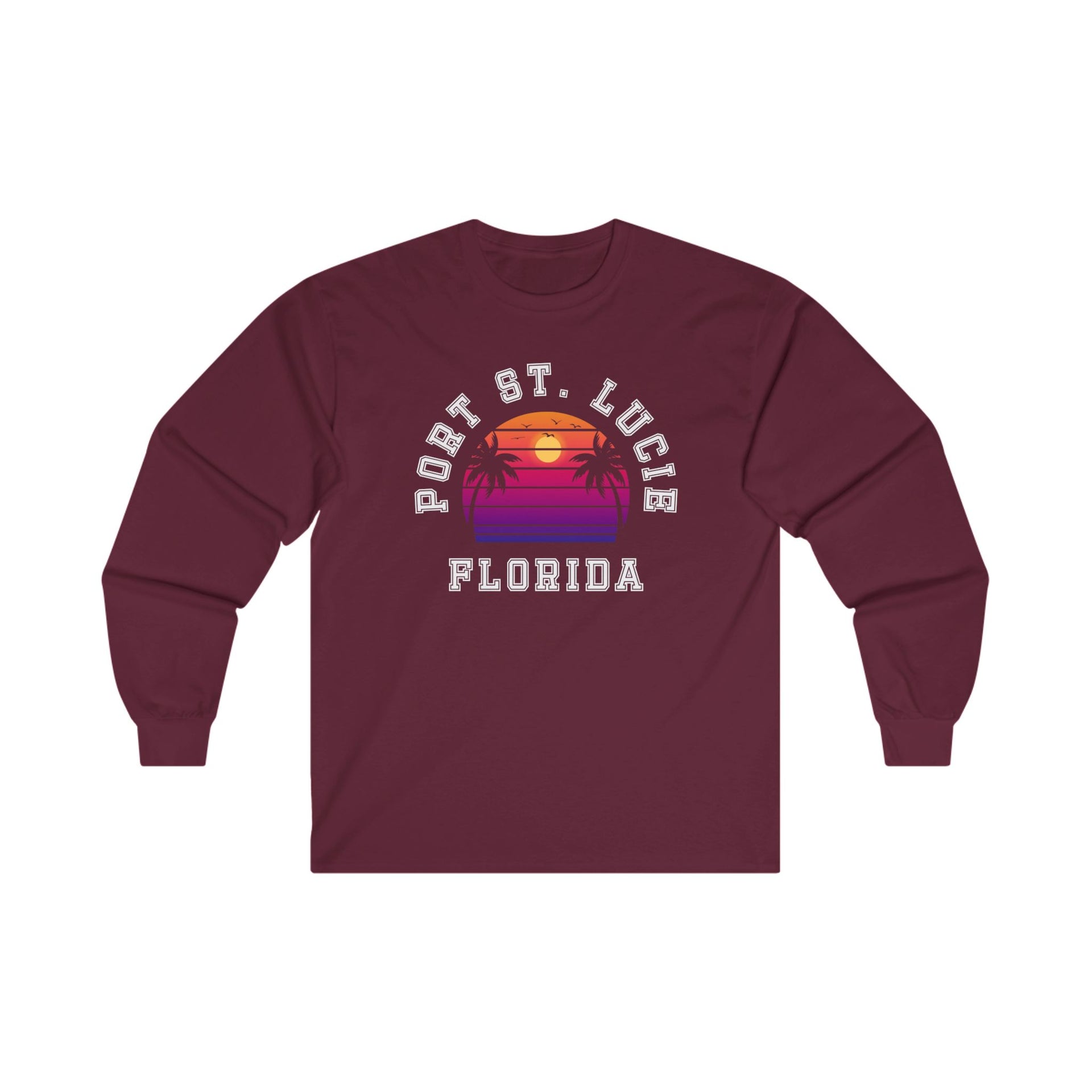 Port St. Lucie Florida Palms Ultra Cotton Long Sleeve Tee