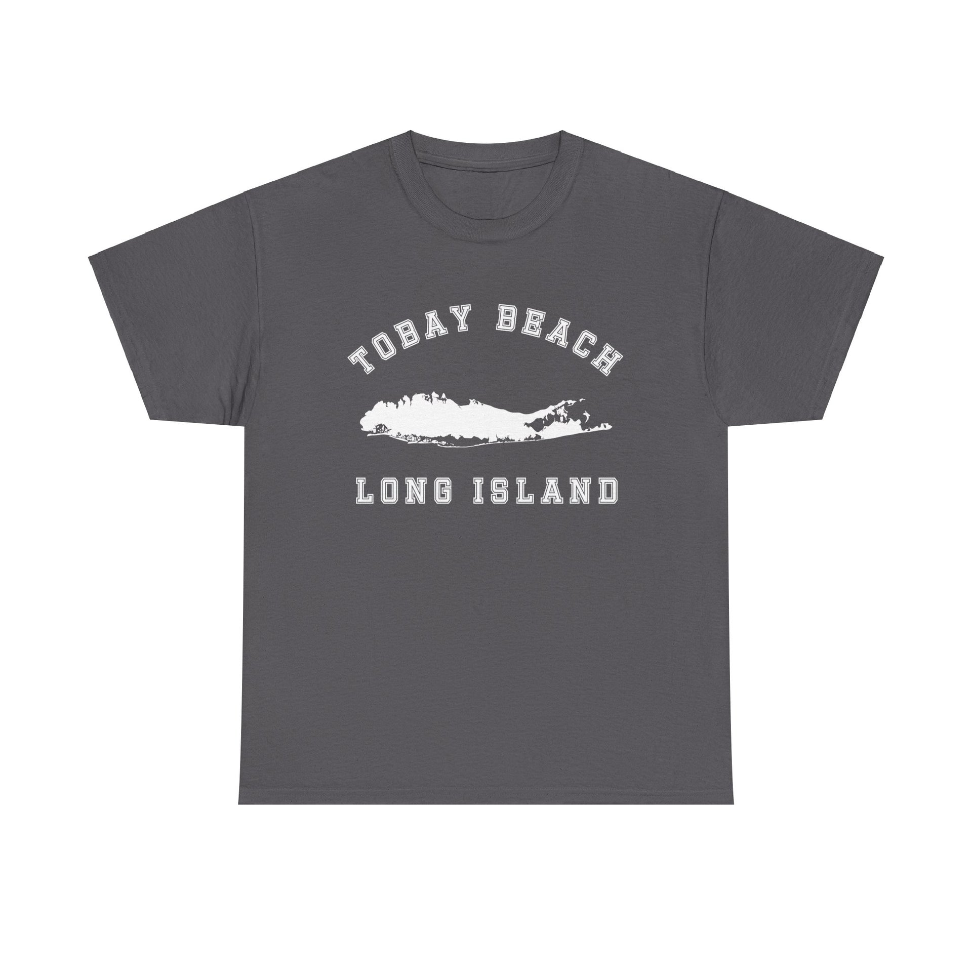 Tobay Beach Long Island Map Unisex Cotton Tee