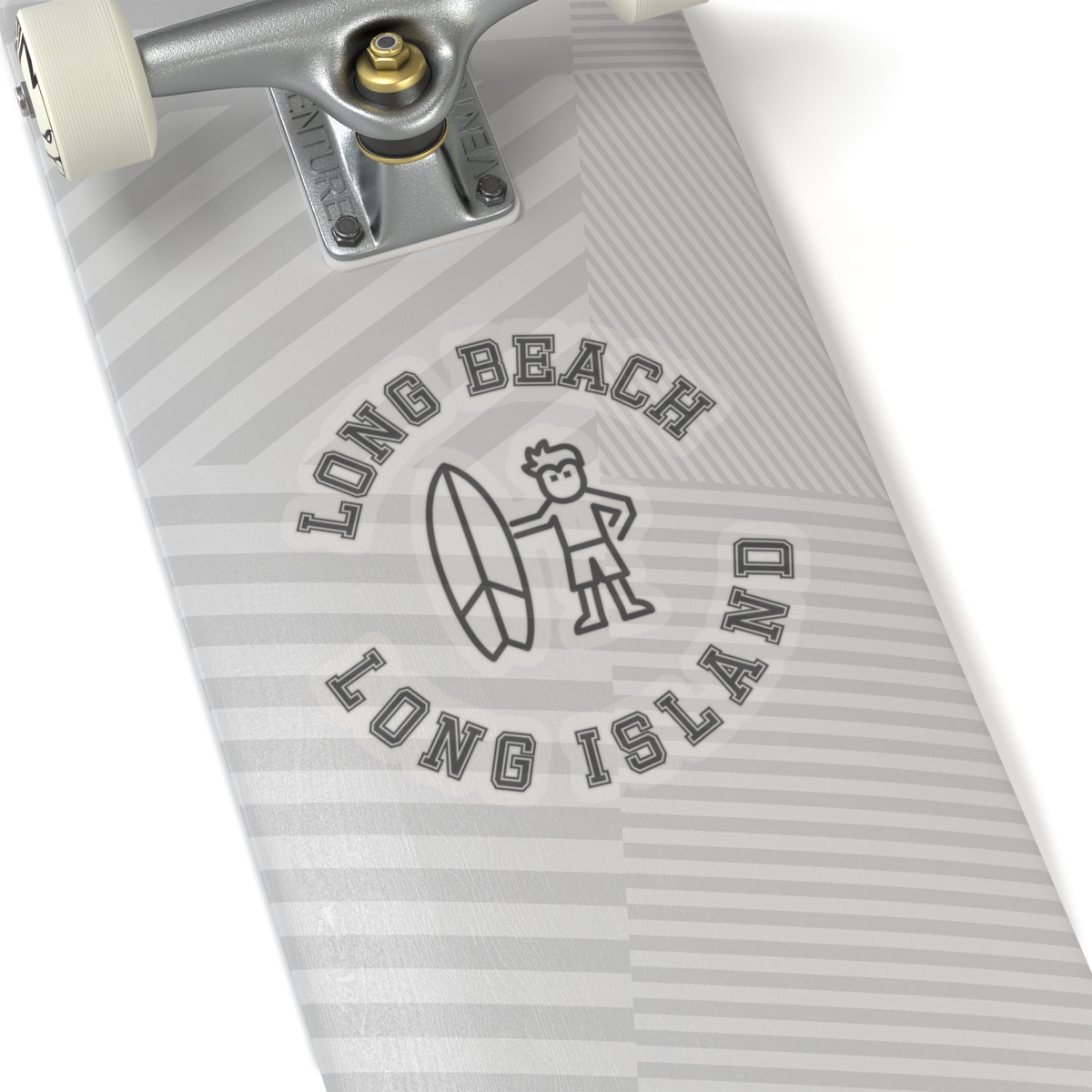 Long Beach Long Island Surfer Kiss-Cut Stickers