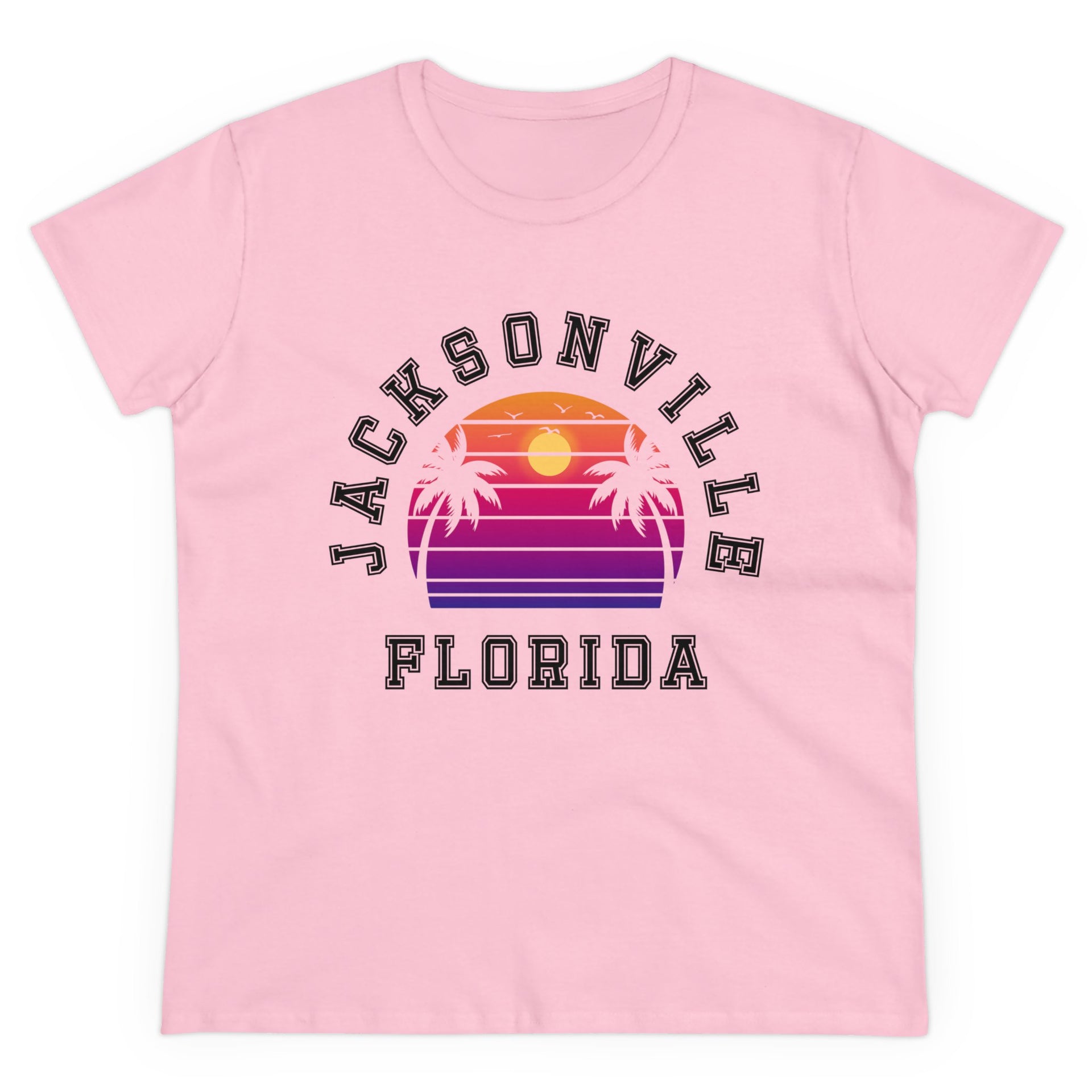 Jacksonville Florida Palms Women's Midweight Cotton Tee