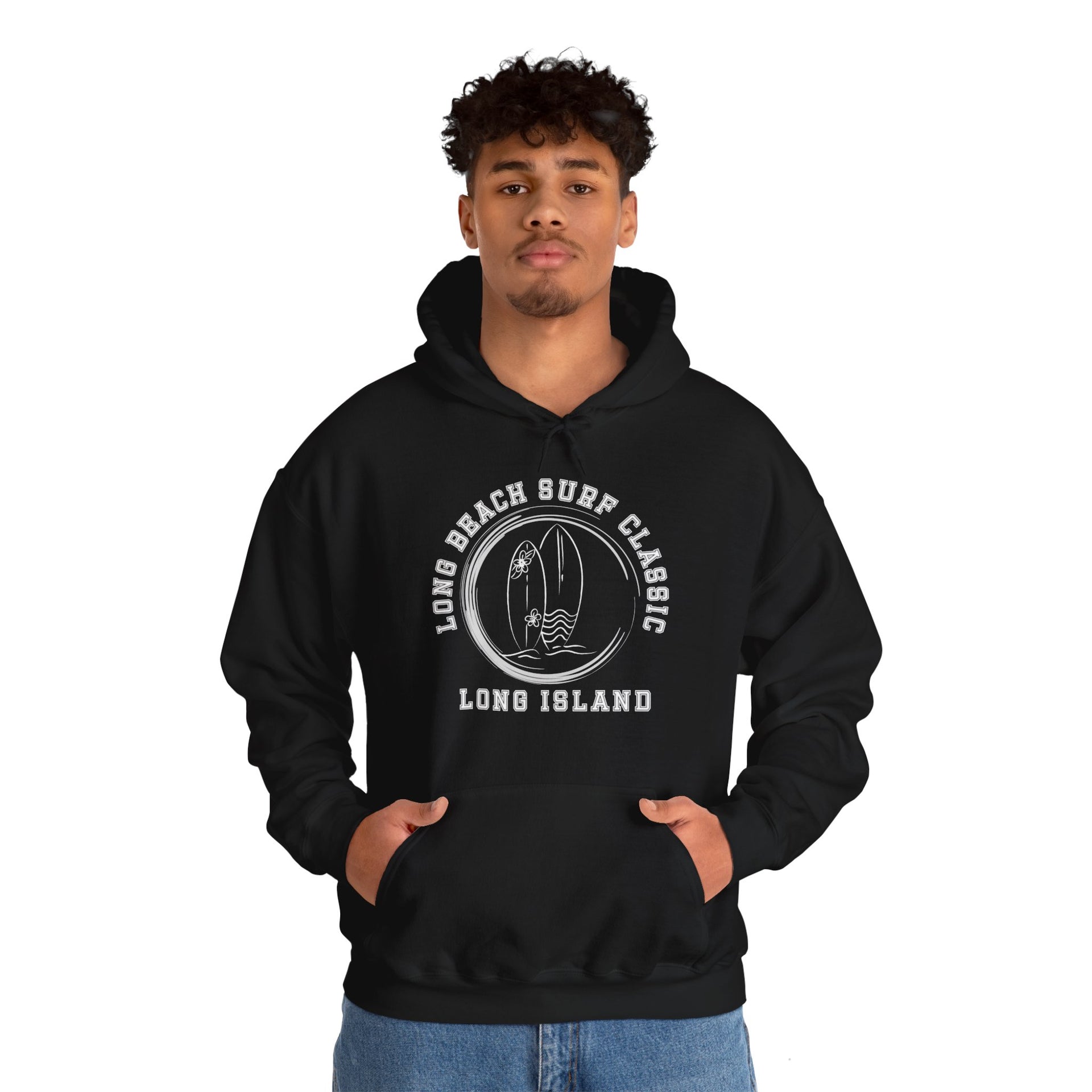 Long Beach Long Island Surf Classic Unisex Heavy Blend™ Hooded Sweatshirt