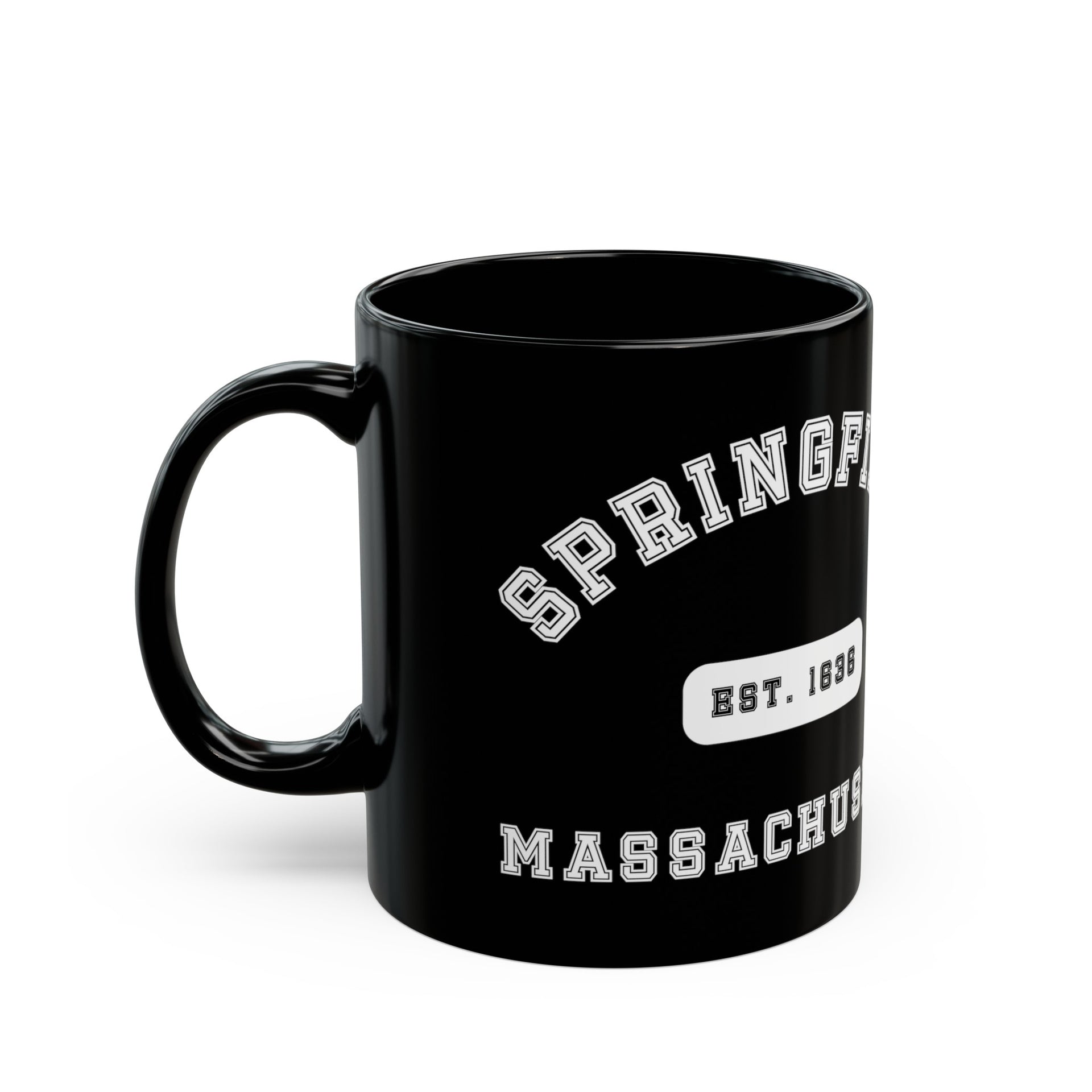 Springfield Massachusetts Black Mug