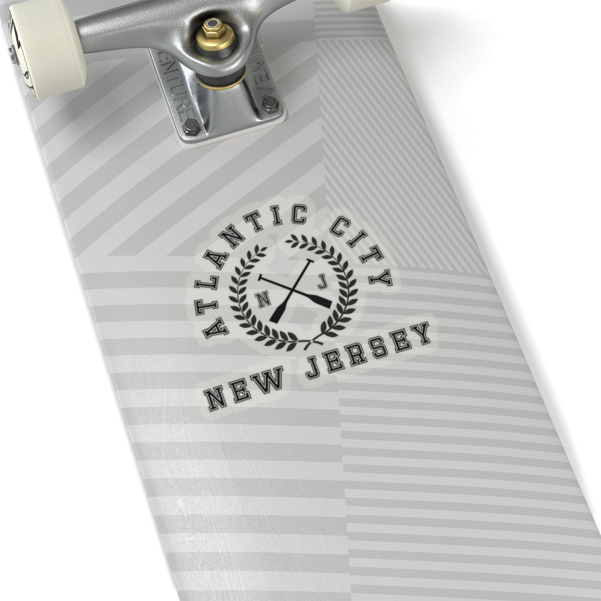 Atlantic City NJ Crossed Oars Kiss-Cut Stickers