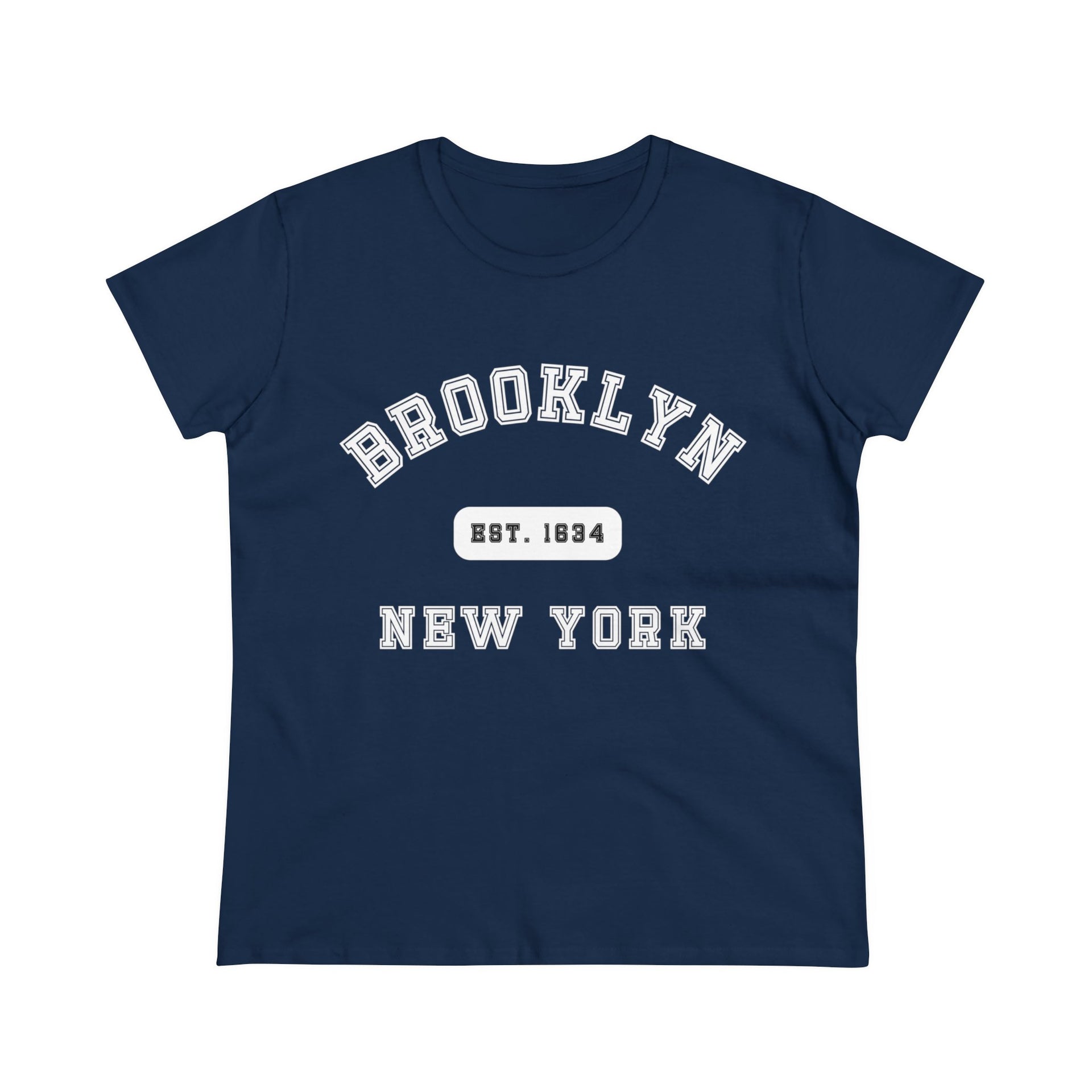 Brooklyn NY Women's Midweight Cotton Tee