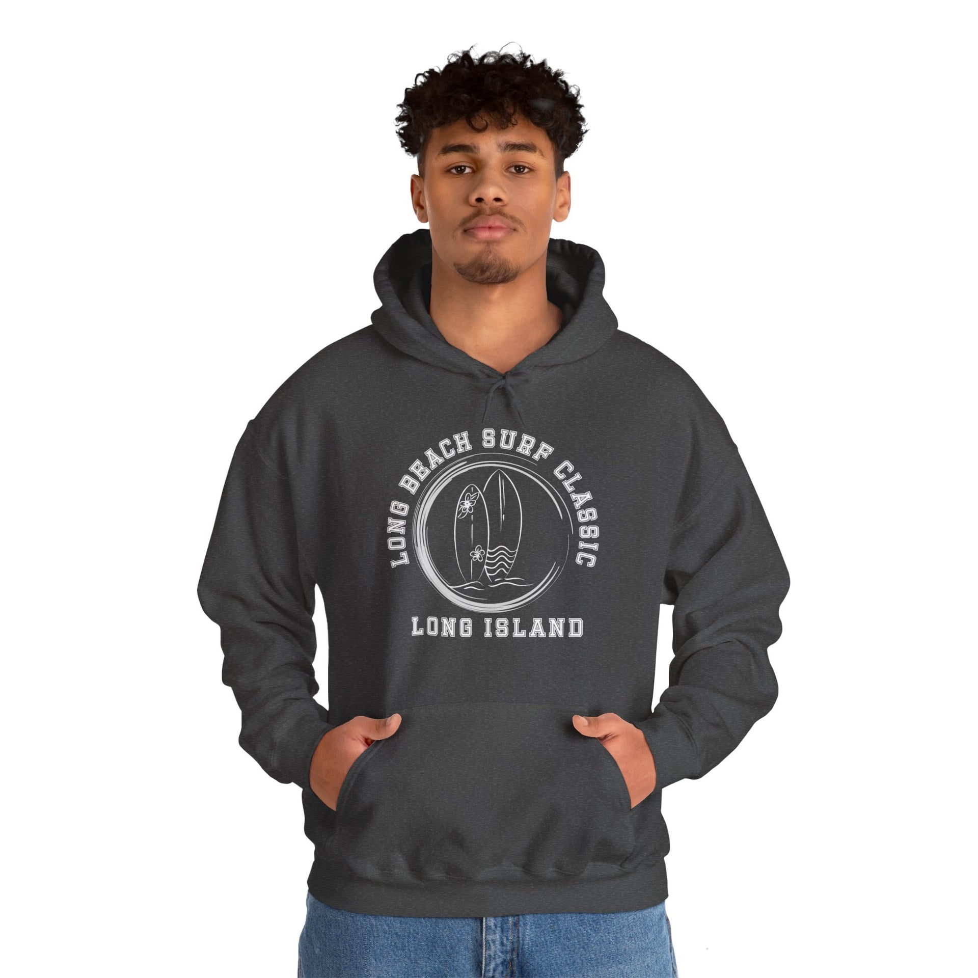 Long Beach Long Island Surf Classic Unisex Heavy Blend™ Hooded Sweatshirt