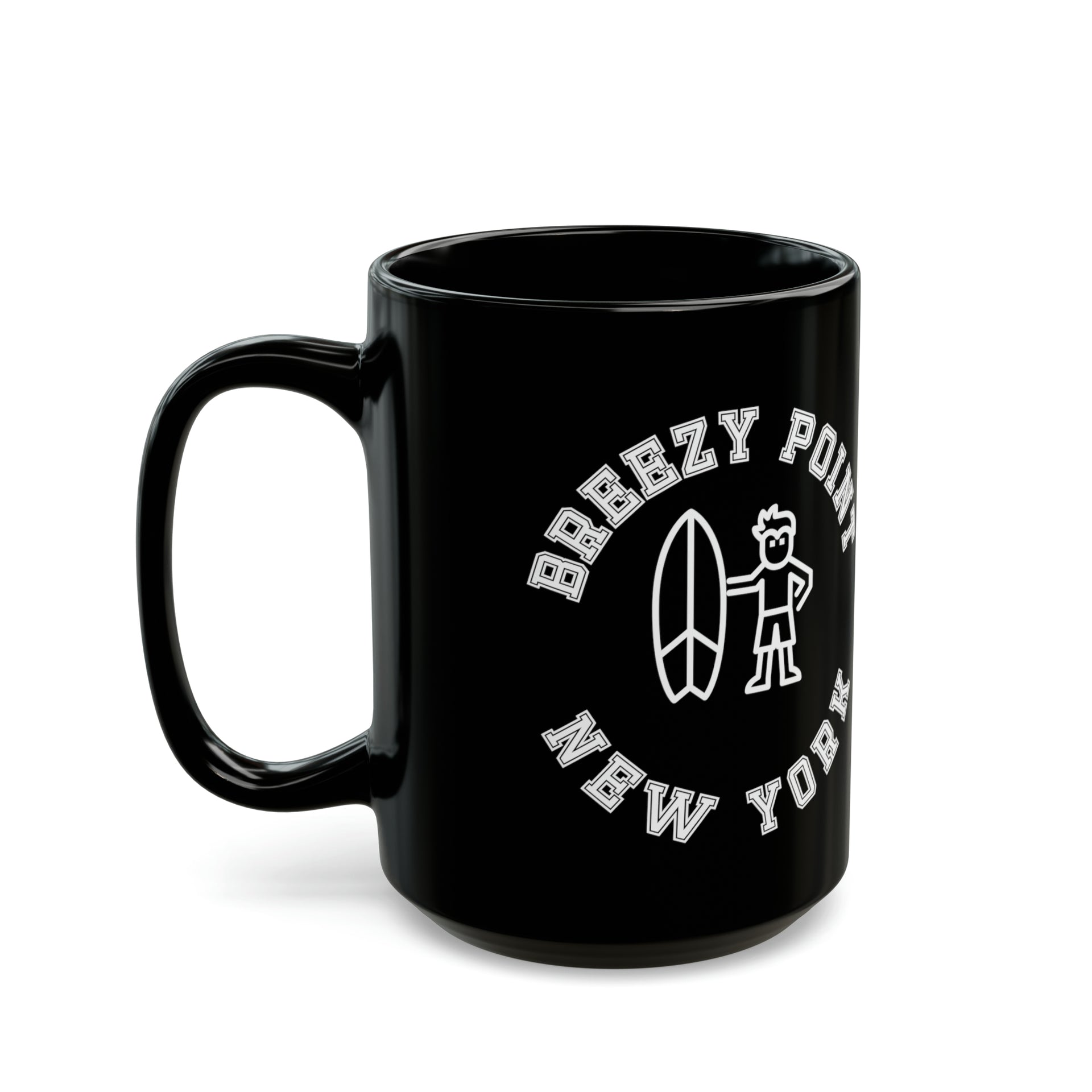 Breezy Point NYC Black Mug