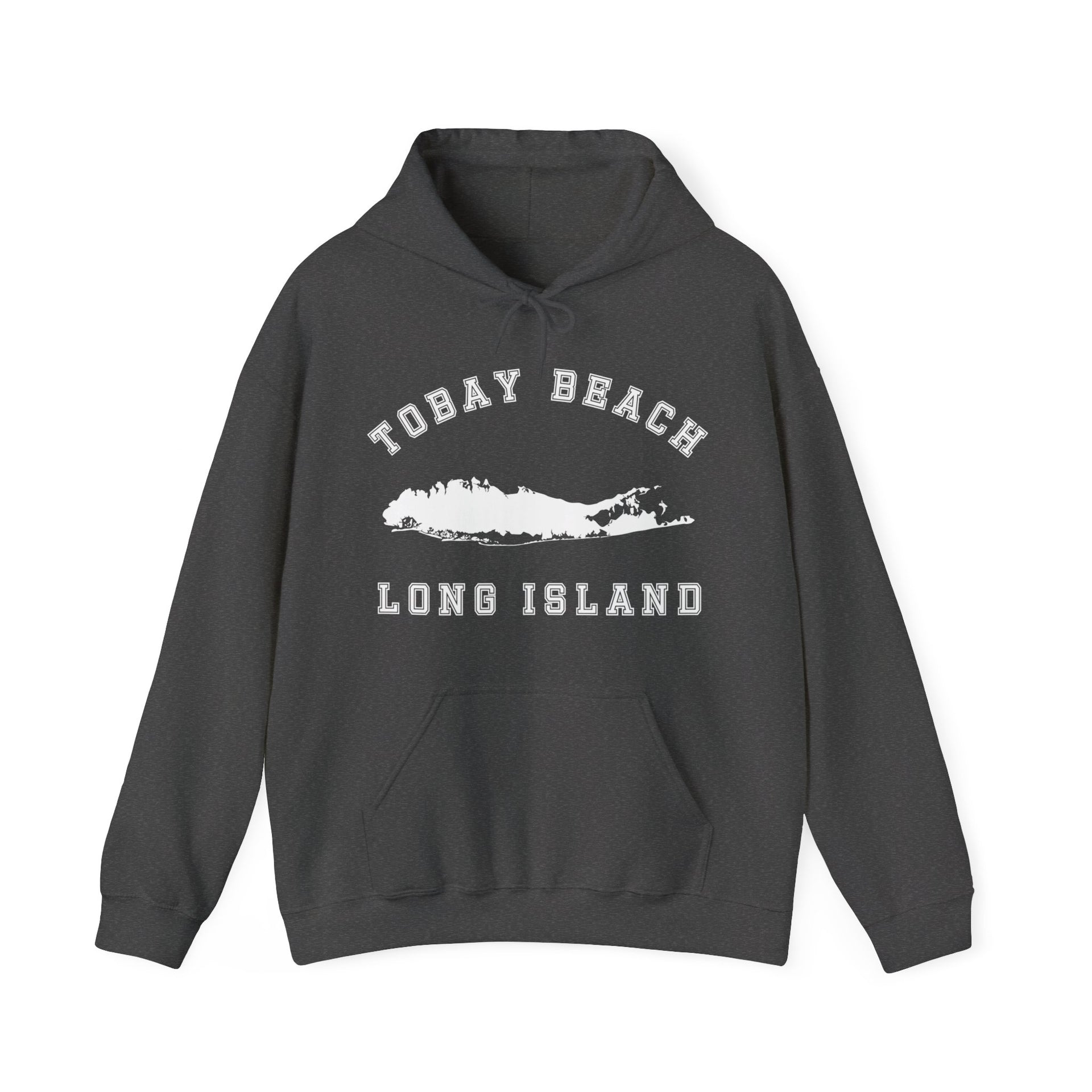 Tobay Beach Long Island Map Unisex Heavy Blend™ Hooded Sweatshirt