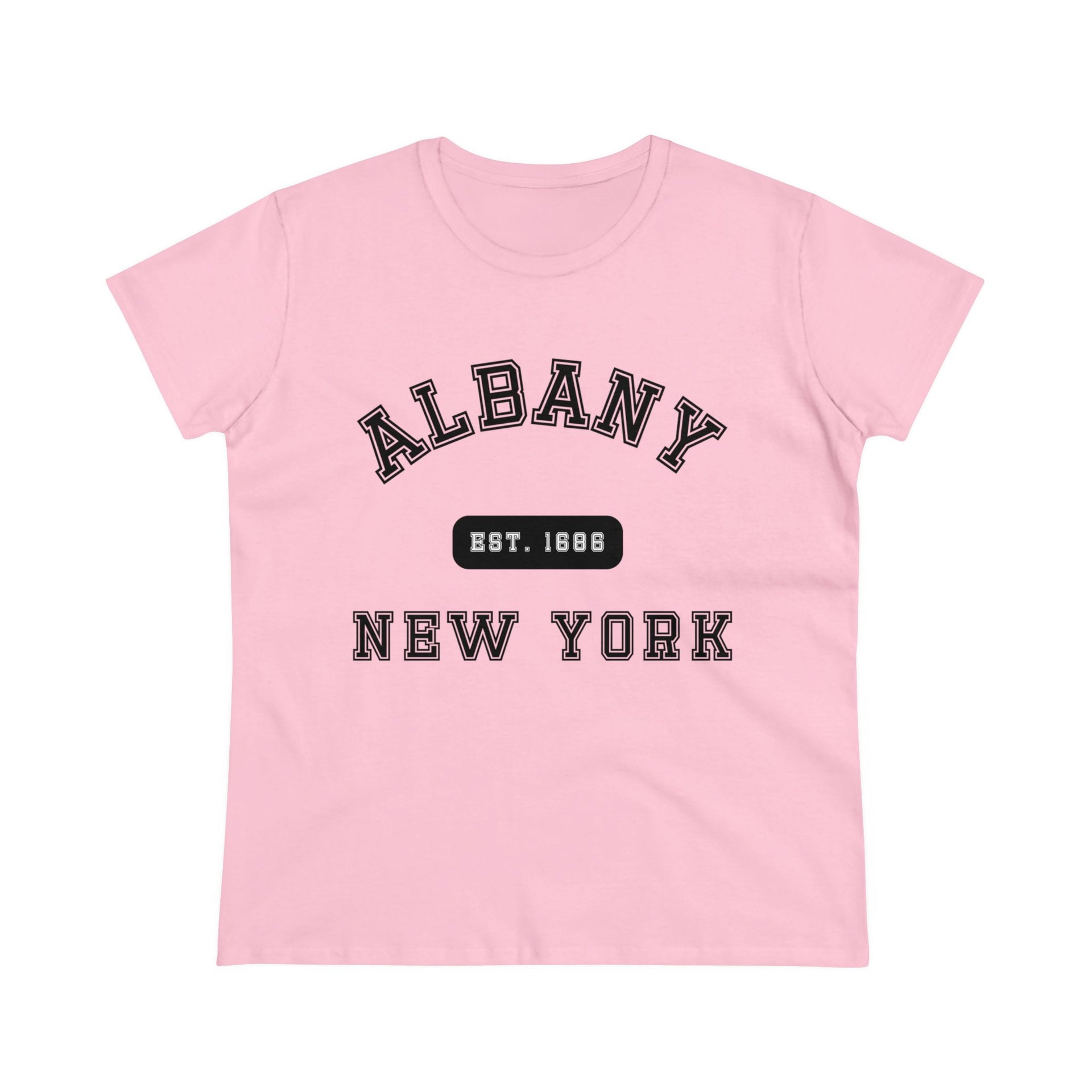 Albany New York Women's Midweight Cotton Tee