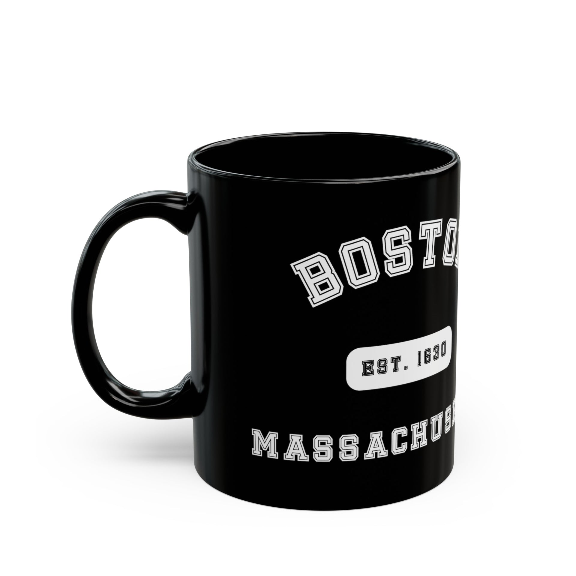 Boston Massachusetts Black Mug