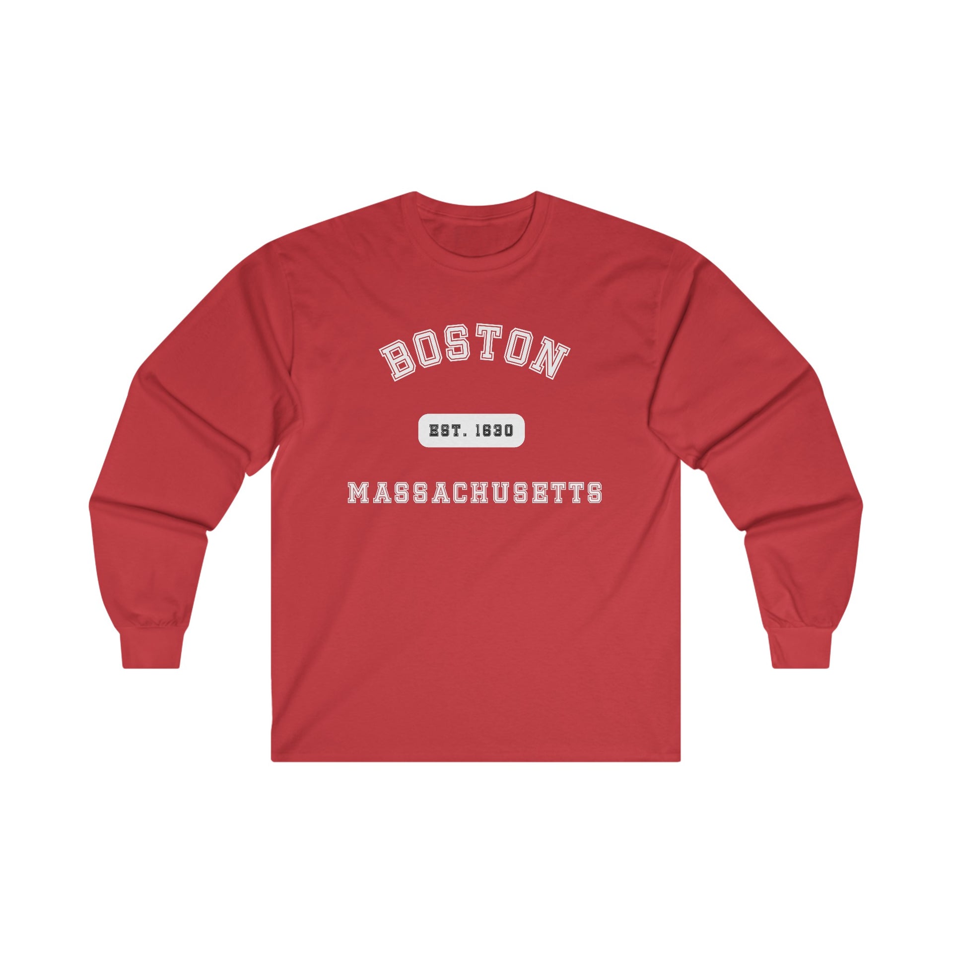 Boston Massachusetts Ultra Cotton Long Sleeve Tee