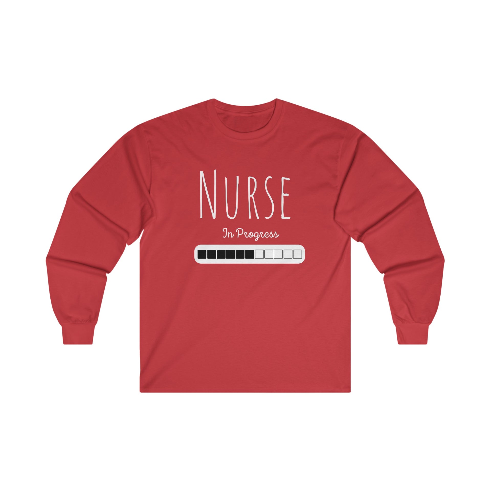 Nurse in Progress Ultra Cotton Long Sleeve Tee