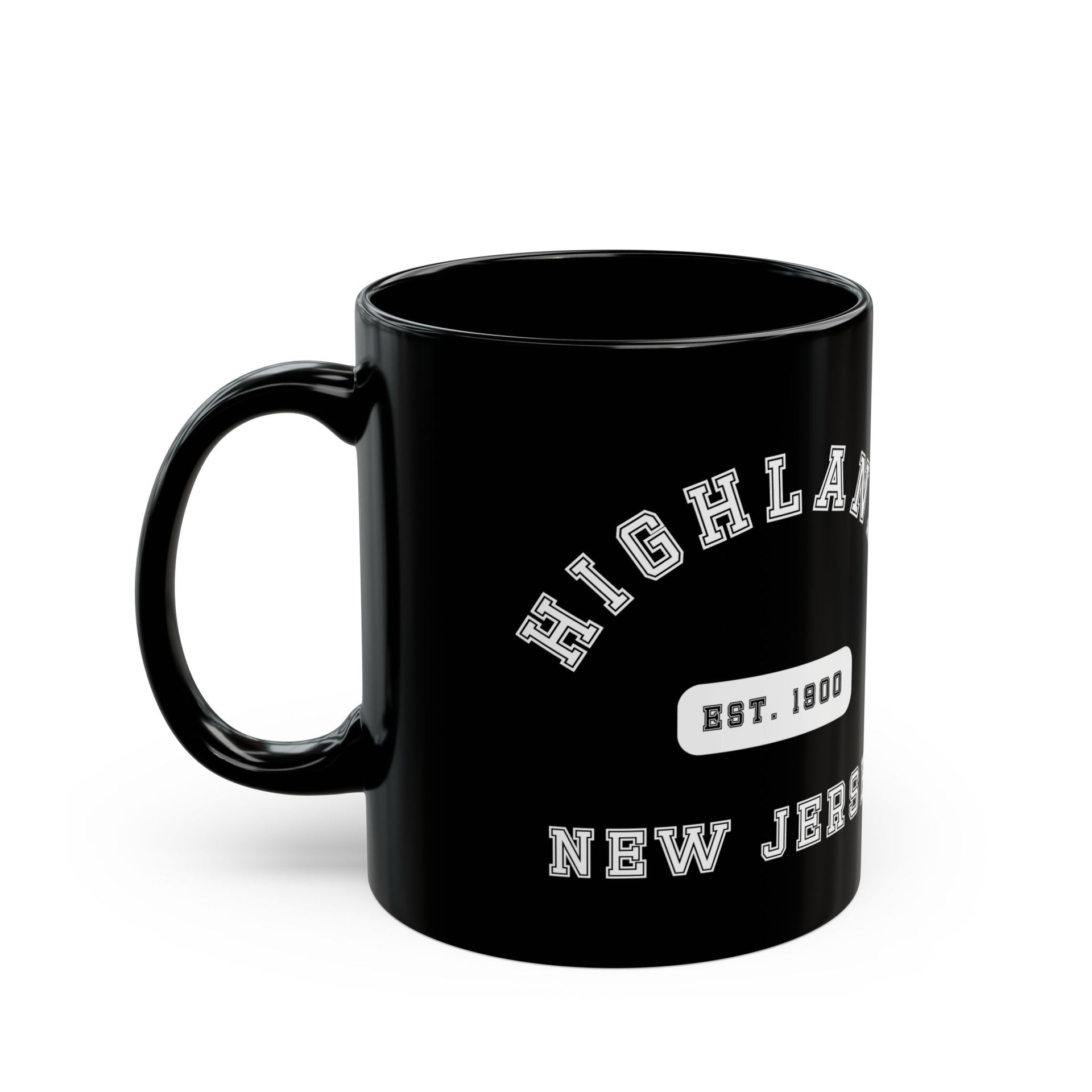 Highlands NJ Black Mug