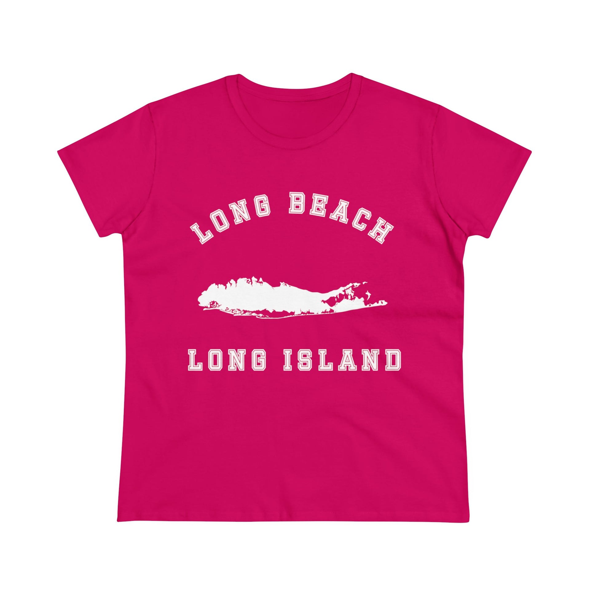 Long Beach Long Island Women's Midweight Cotton Tee