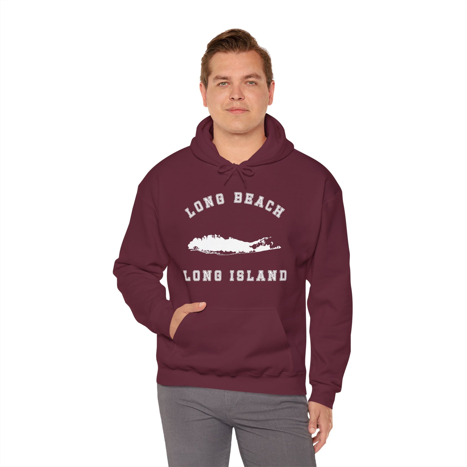 Long Beach Long Island Unisex Heavy Blend™ Hooded Sweatshirt