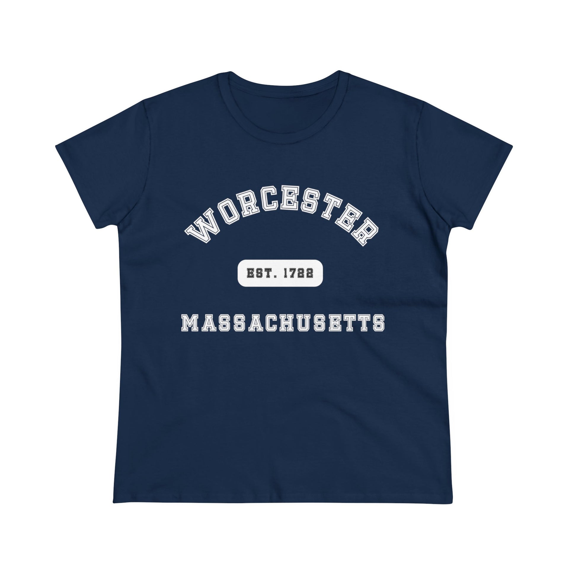 Worcester Massachusetts Women's Midweight Cotton Tee