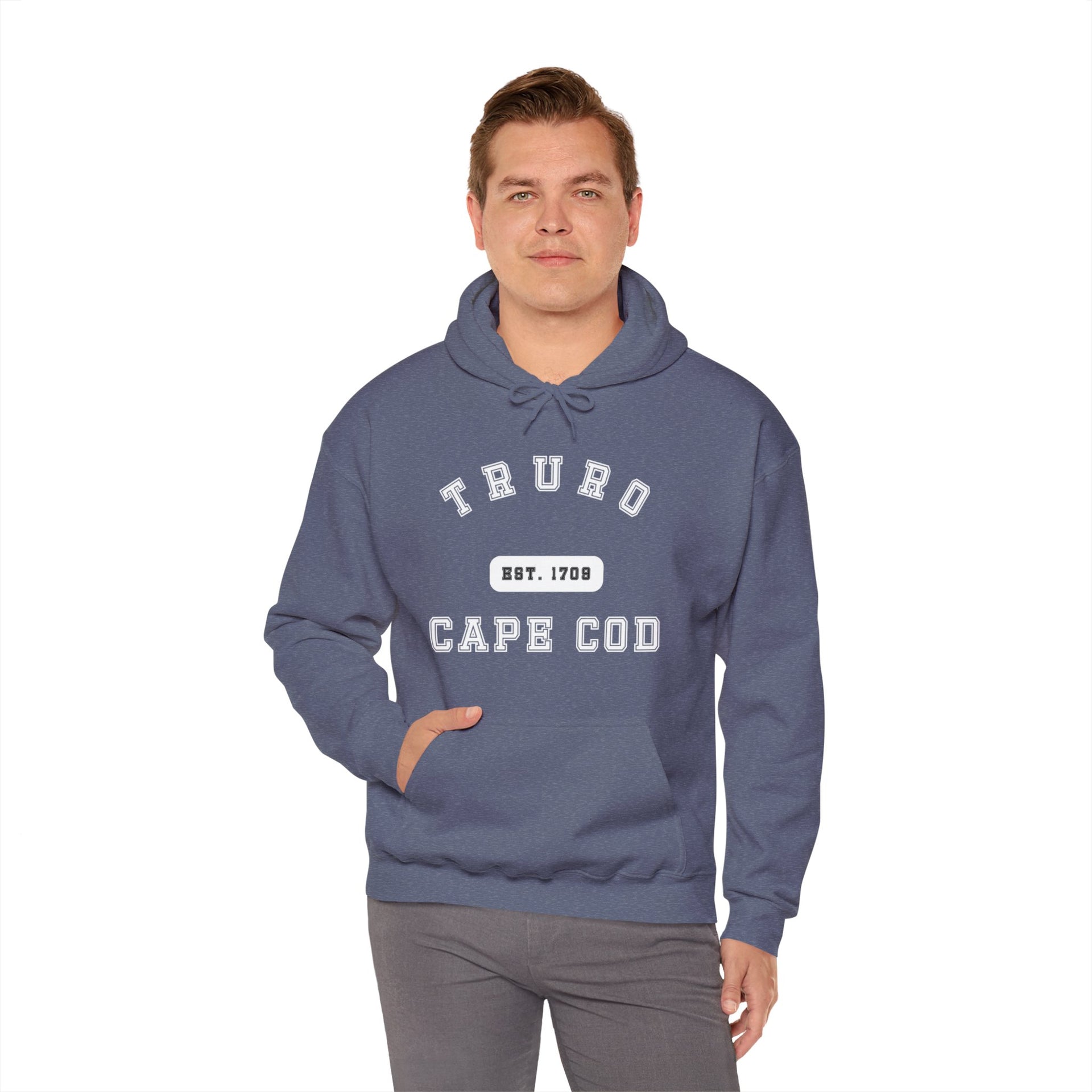 Truro Cape Cod Est 1709 Unisex Heavy Blend™ Hooded Sweatshirt