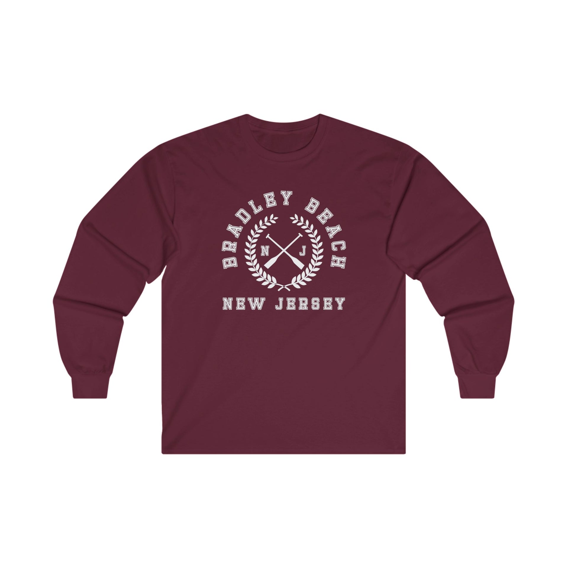 Bradley Beach Crossed Oars Ultra Cotton Long Sleeve Tee