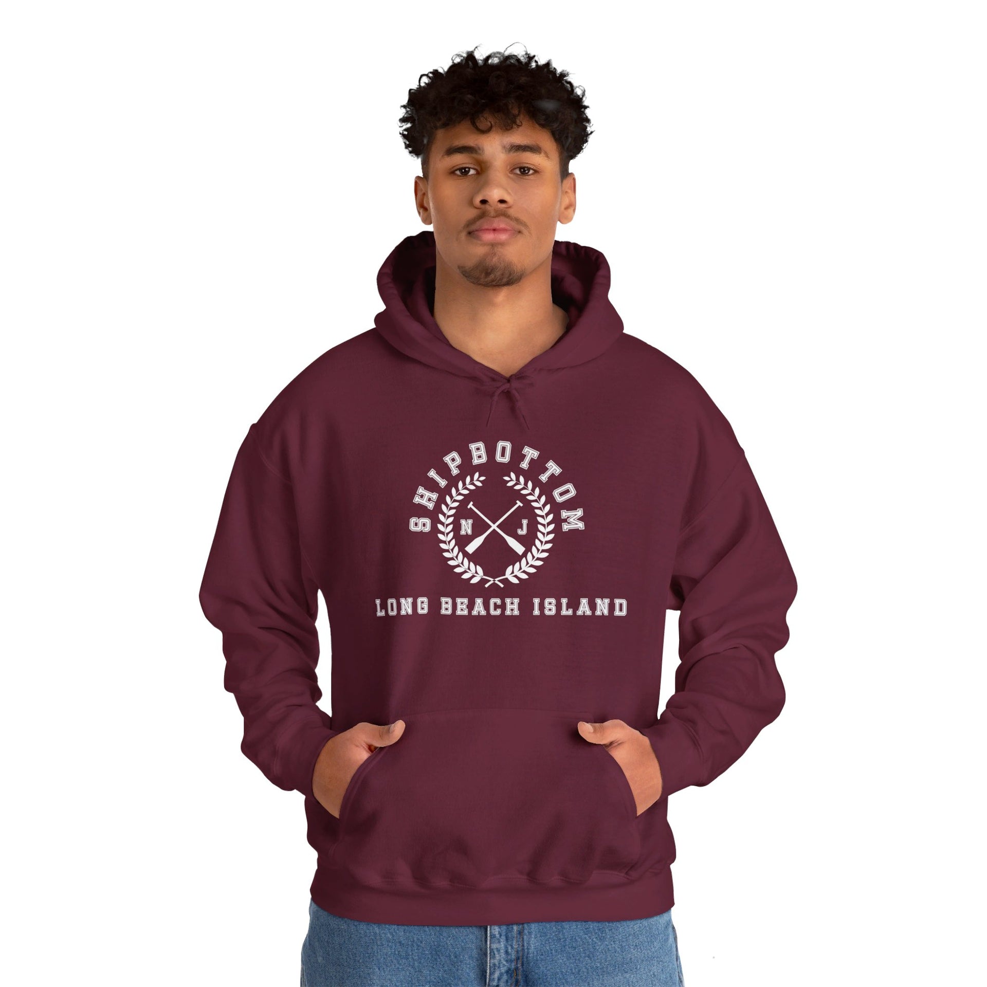 Shipbottom Long Beach Island Unisex Heavy Blend™ Hooded Sweatshirt