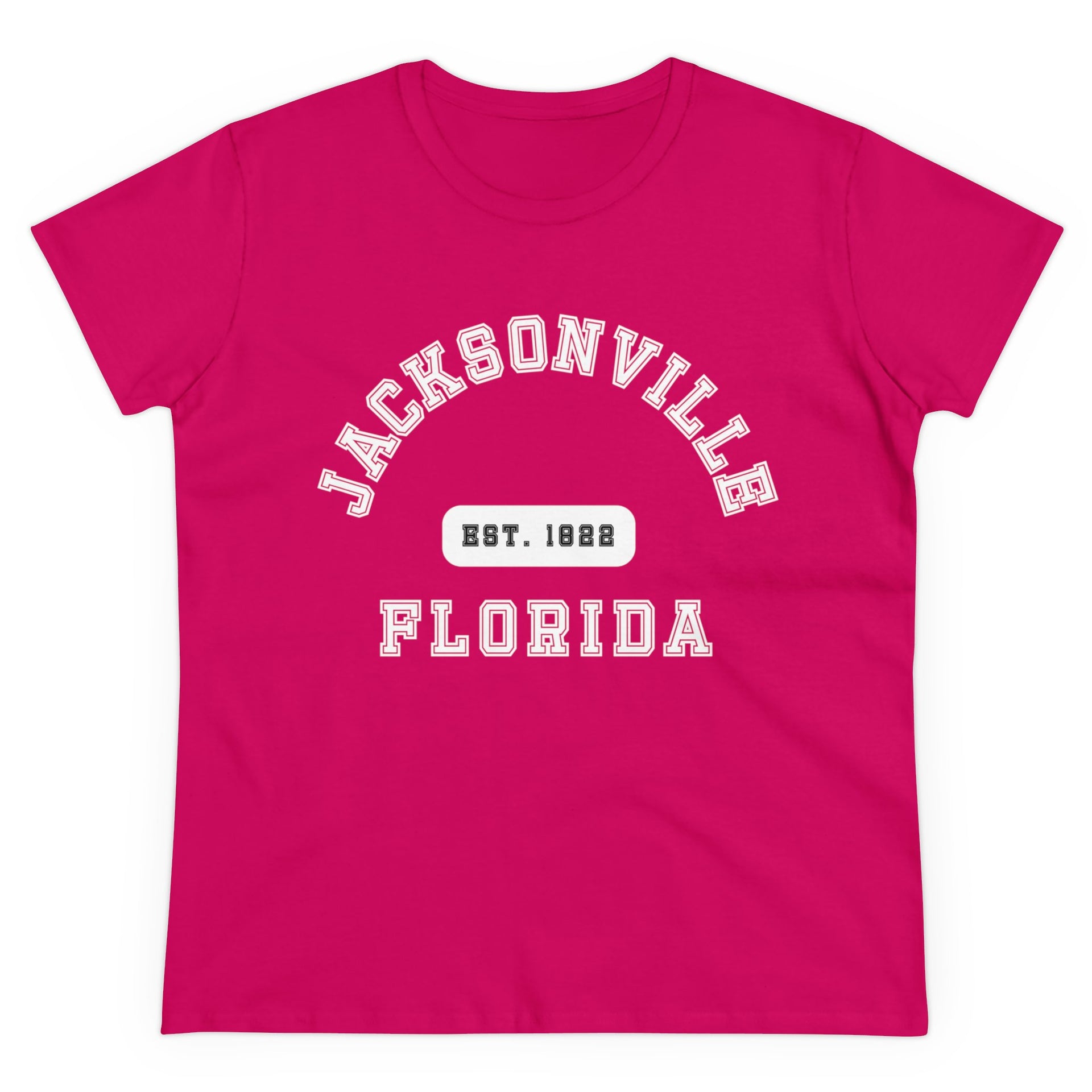 Jacksonville Florida Established Women's Midweight Cotton Tee