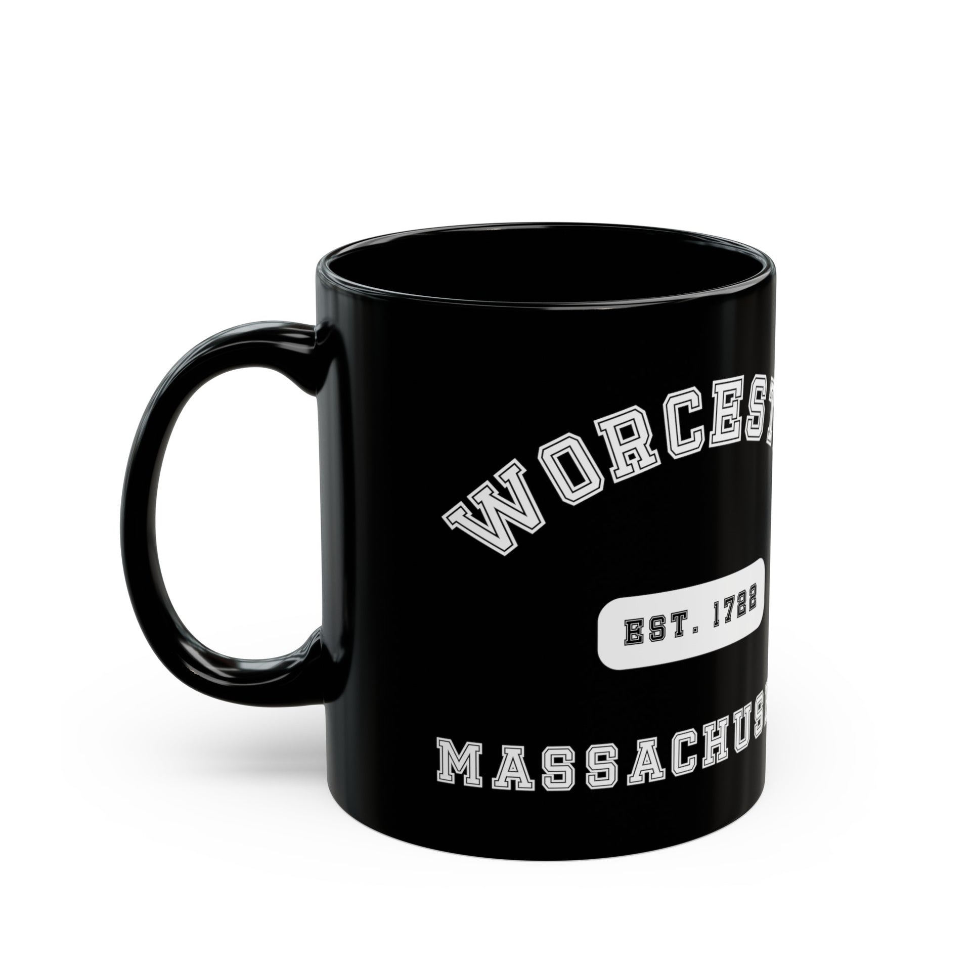 Worcester Massachusetts Black Mug