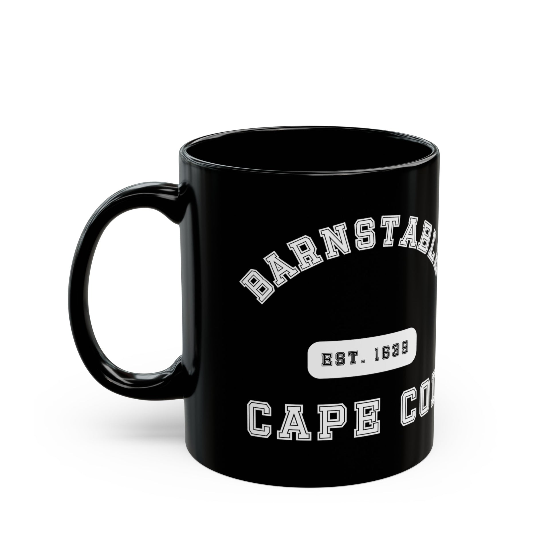 Barnstable Cape Cod Est. 1639 Black Mug