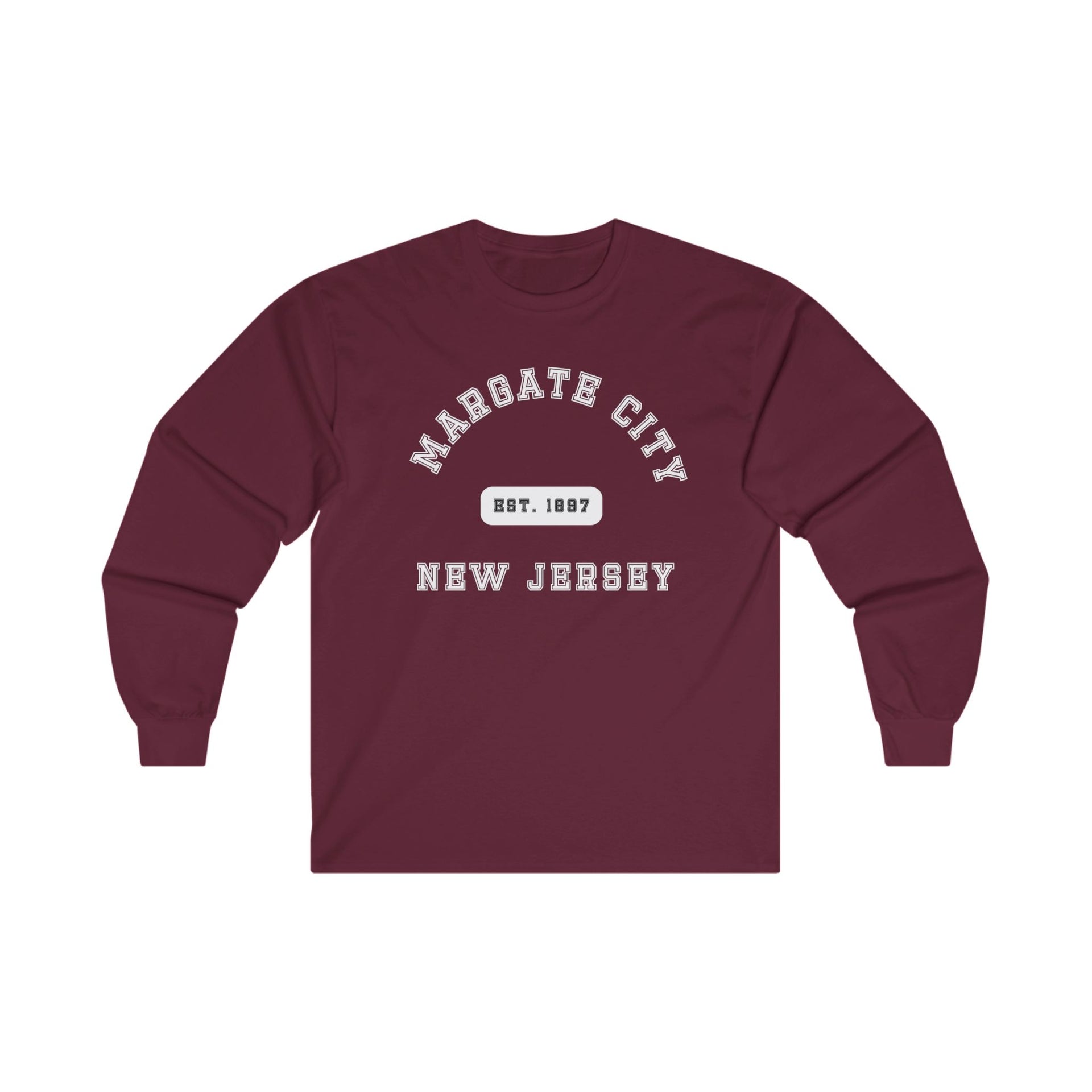 Margate City NJ Ultra Cotton Long Sleeve Tee