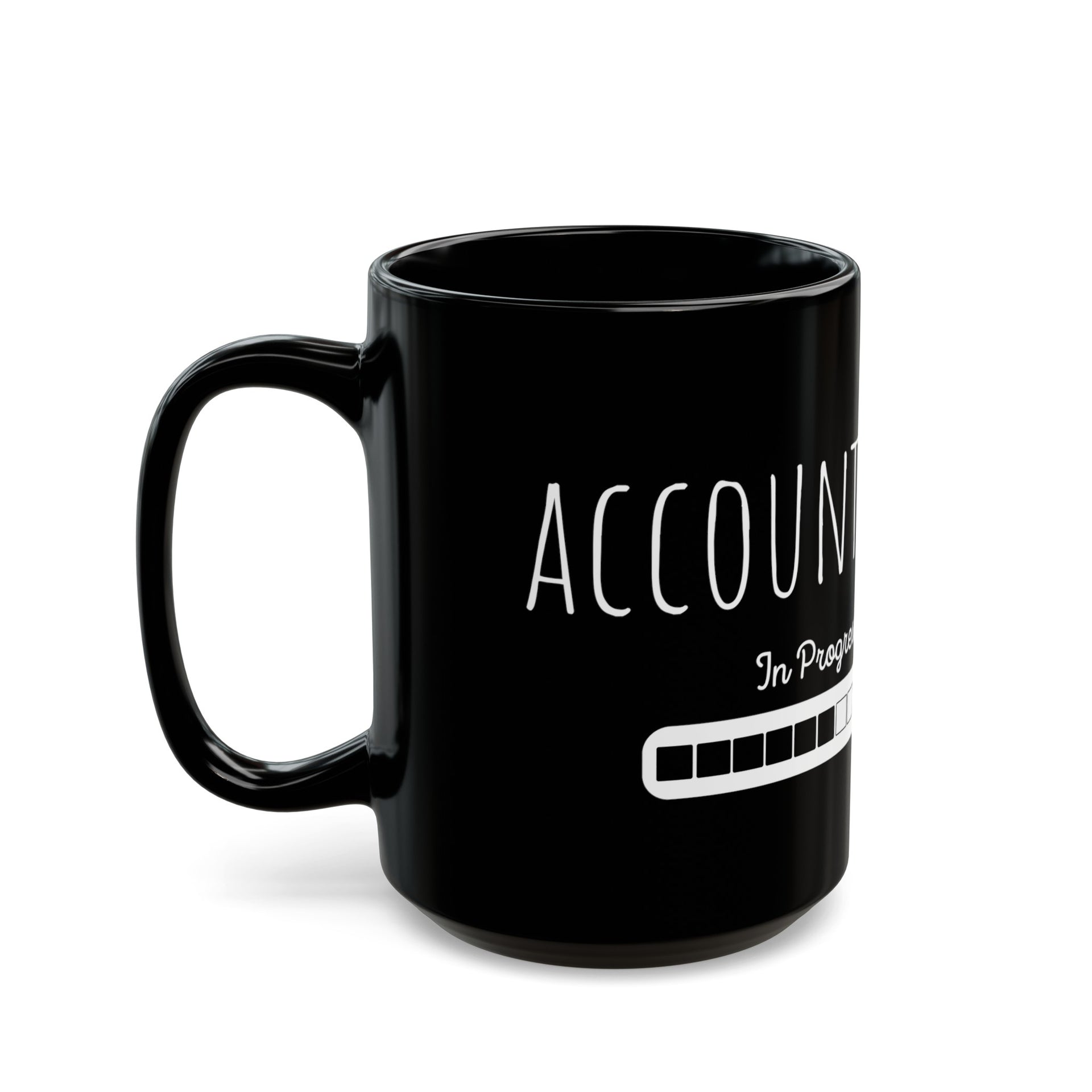 Accountant in Progress Black Mug