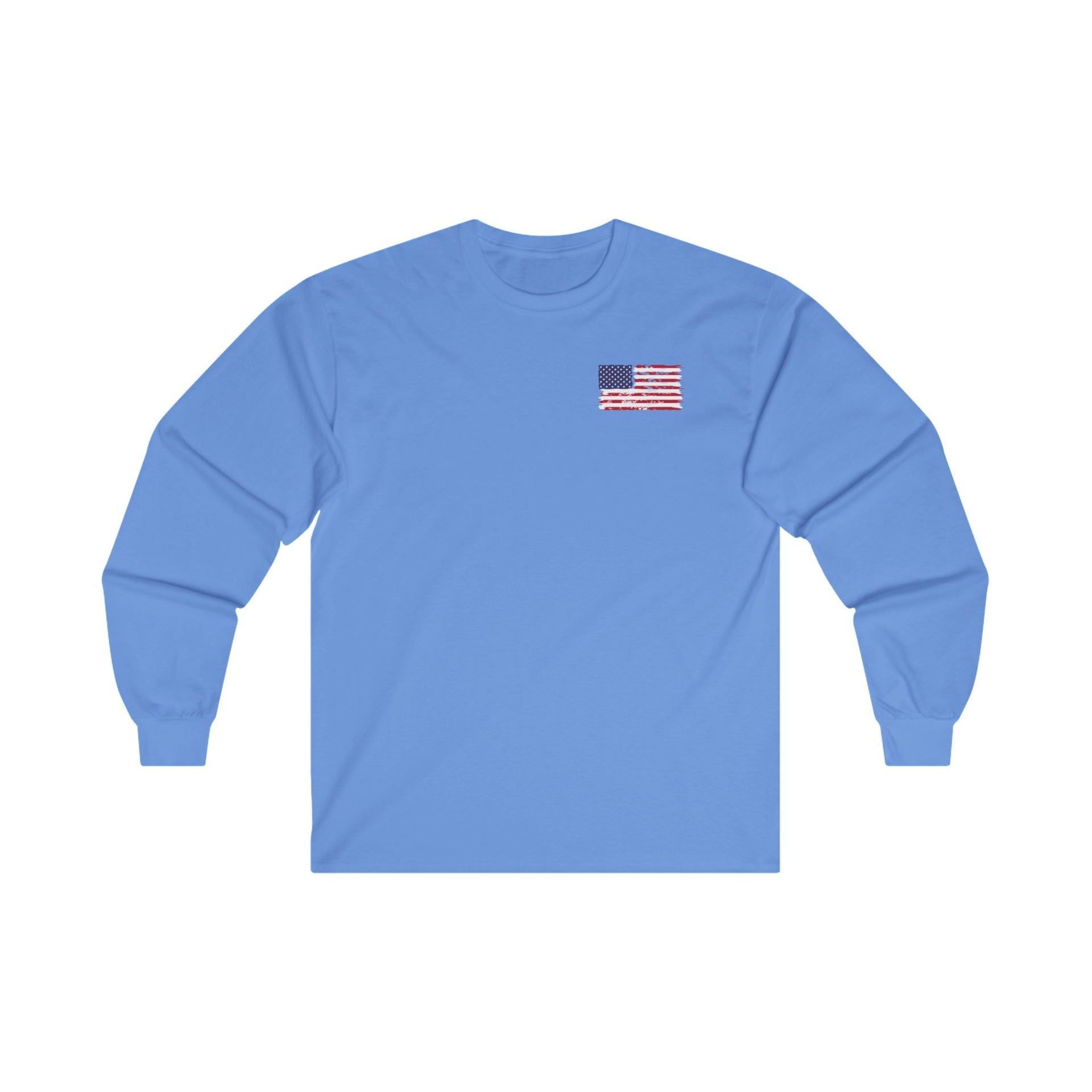 American Flag Ultra Cotton Long Sleeve Tee