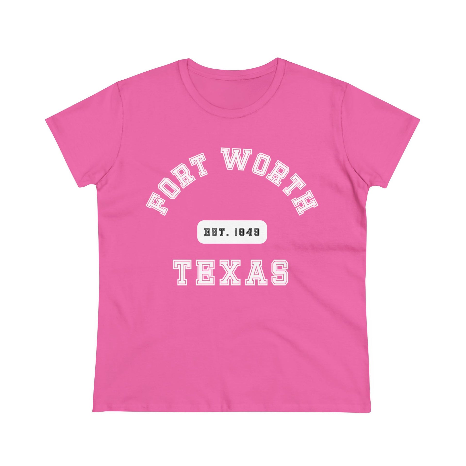 Fort Worth Texas Women's Midweight Cotton Tee