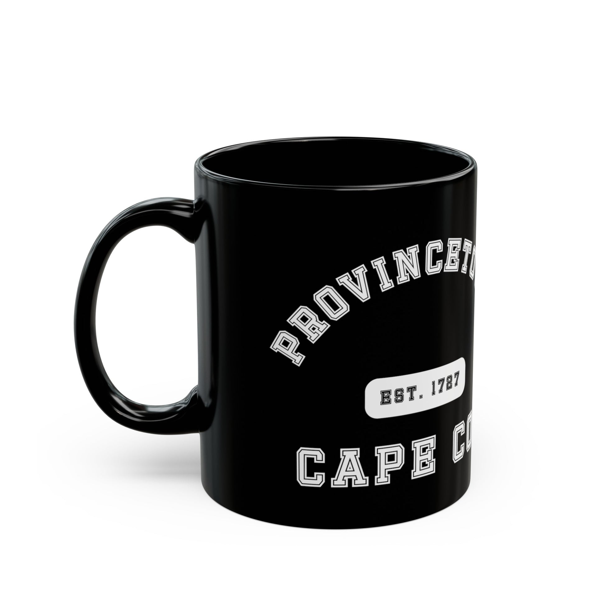 Provincetown Cape Cod Est 1727 Black Mug