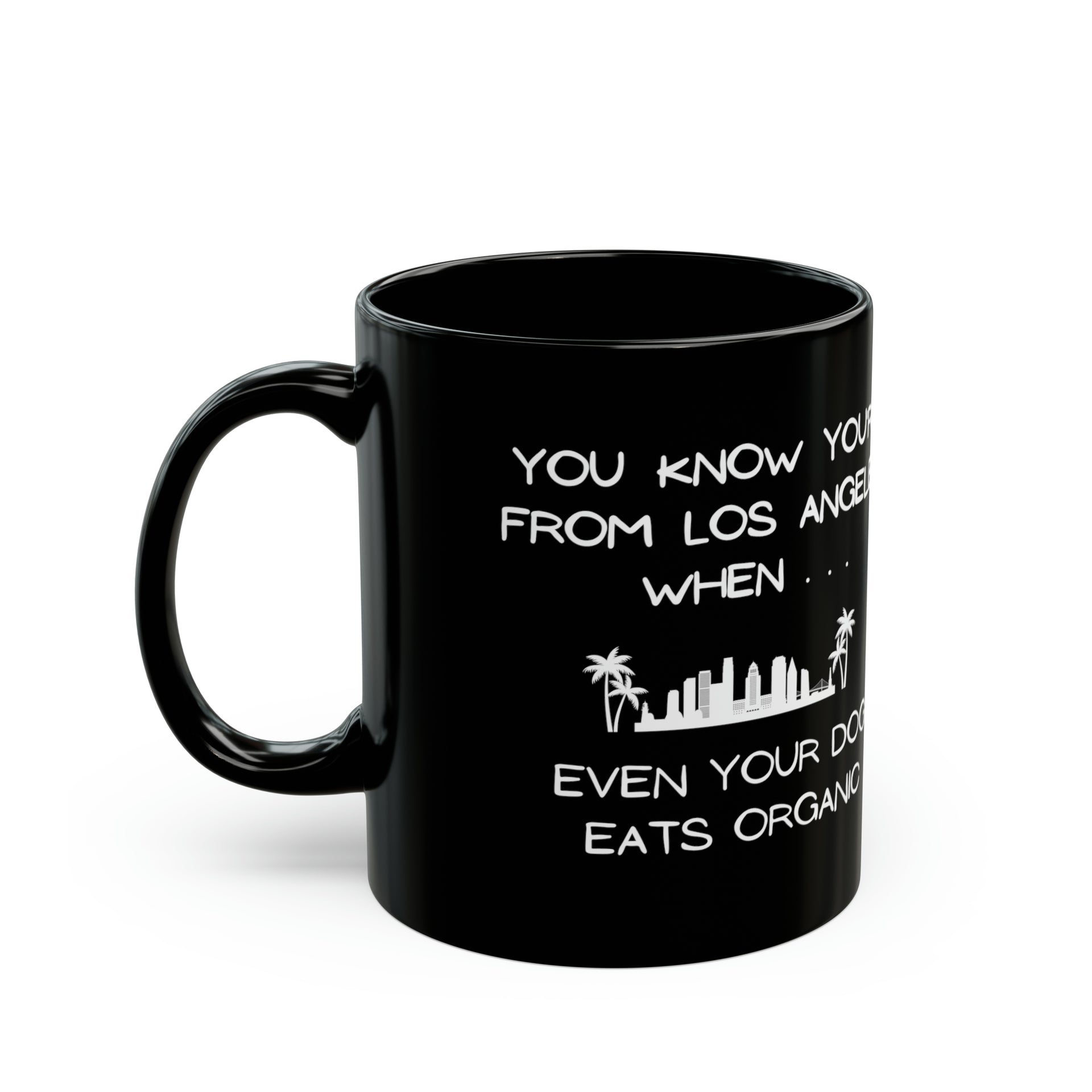 LA Dog 11oz Black Mug