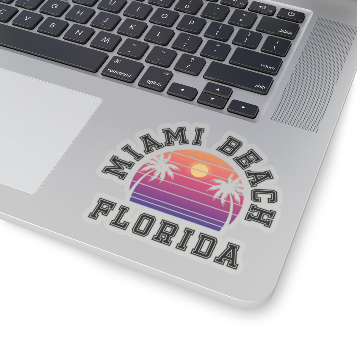 Miami Beach Florida Palms Kiss-Cut Stickers