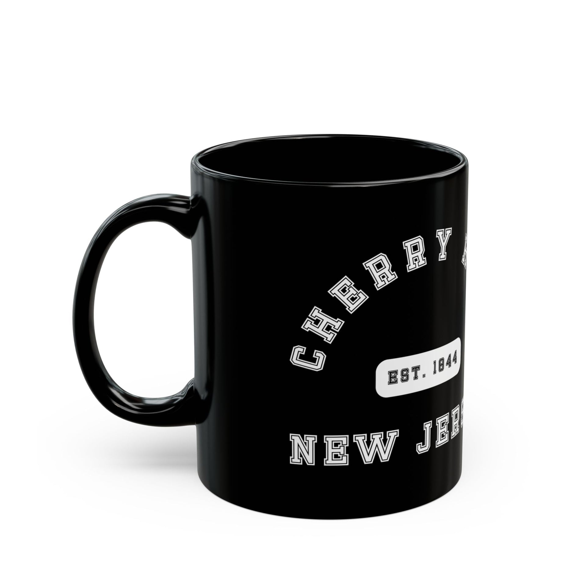 Cherry Hill NJ Black Mug