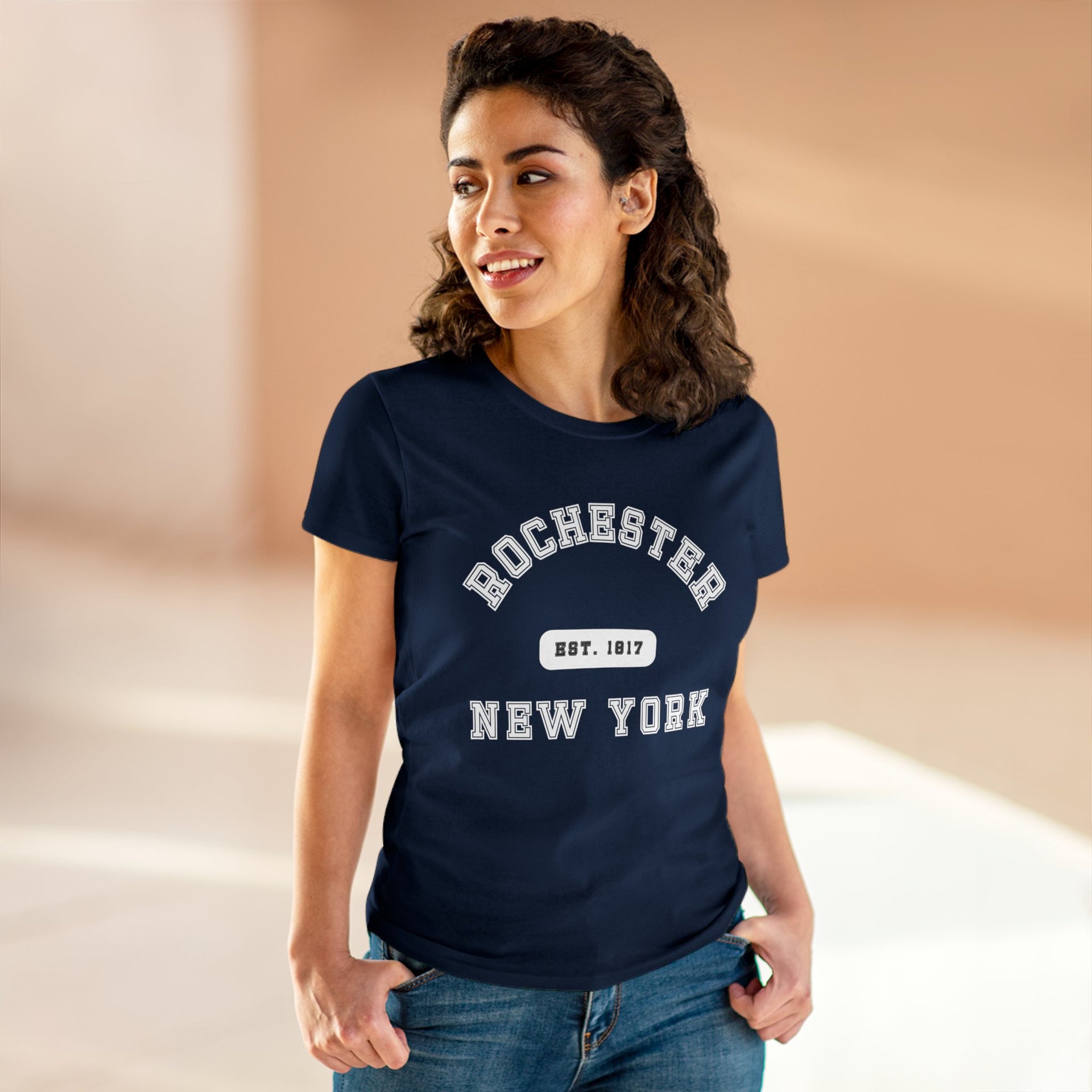 Rochester New York Women's Midweight Cotton Tee