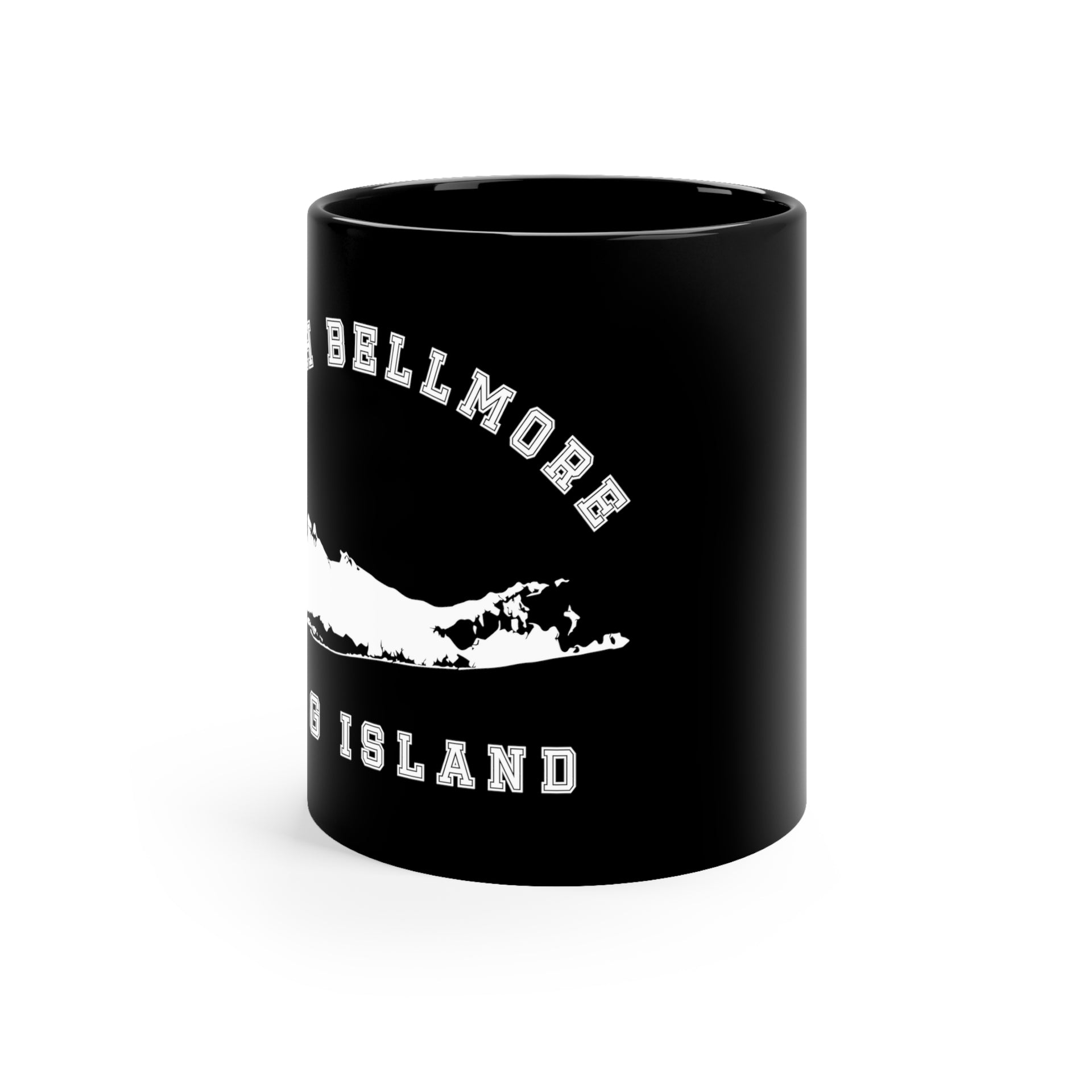 North Bellmore Long Island 11oz Black Mug