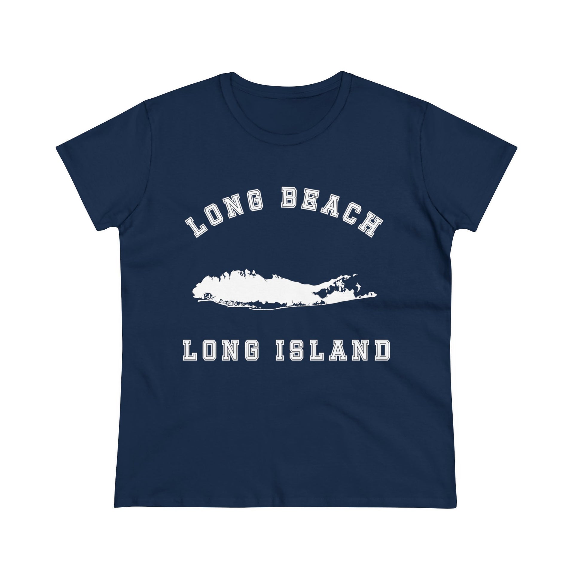 Long Beach Long Island Women's Midweight Cotton Tee