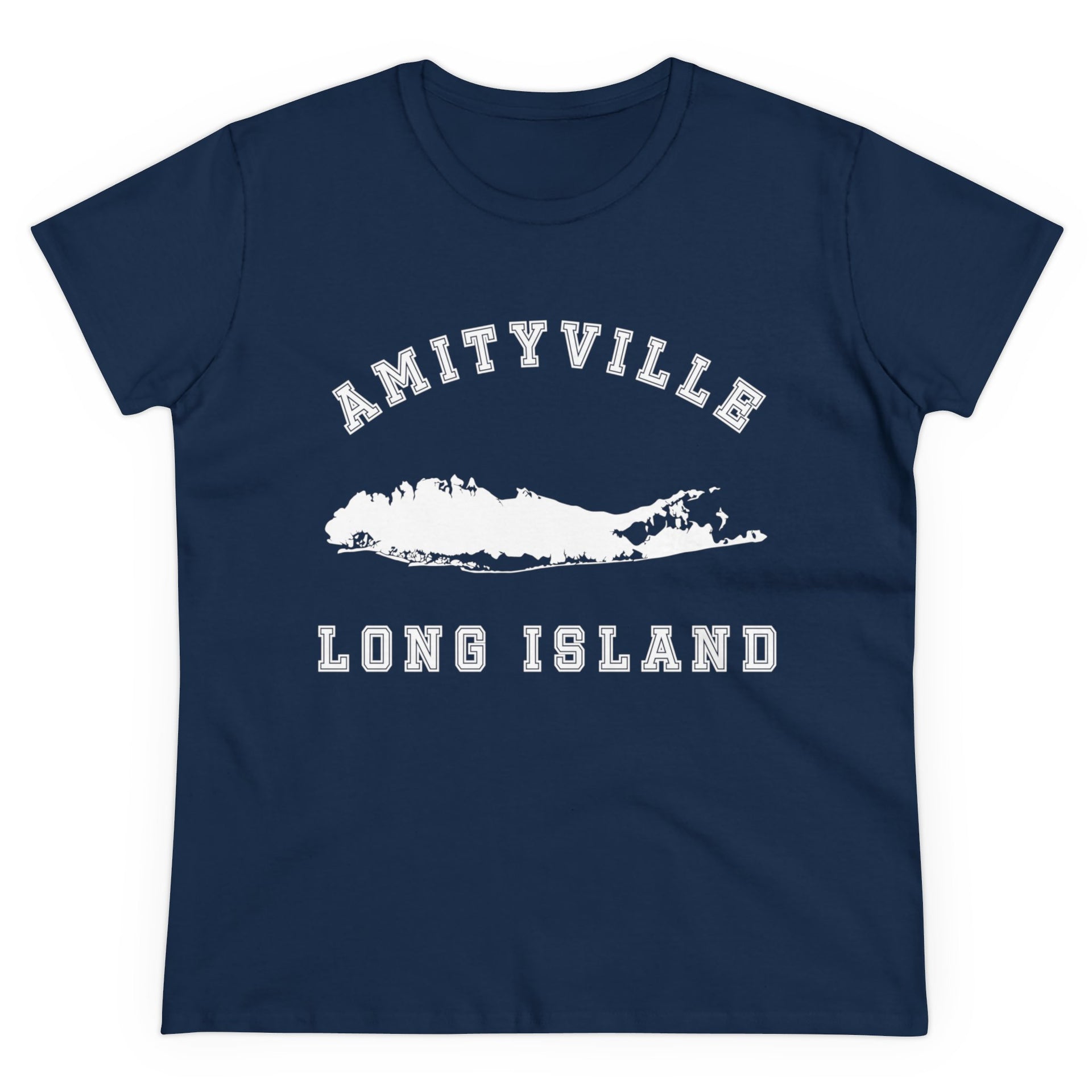 Amityville Long Island  Women's Midweight Cotton Tee