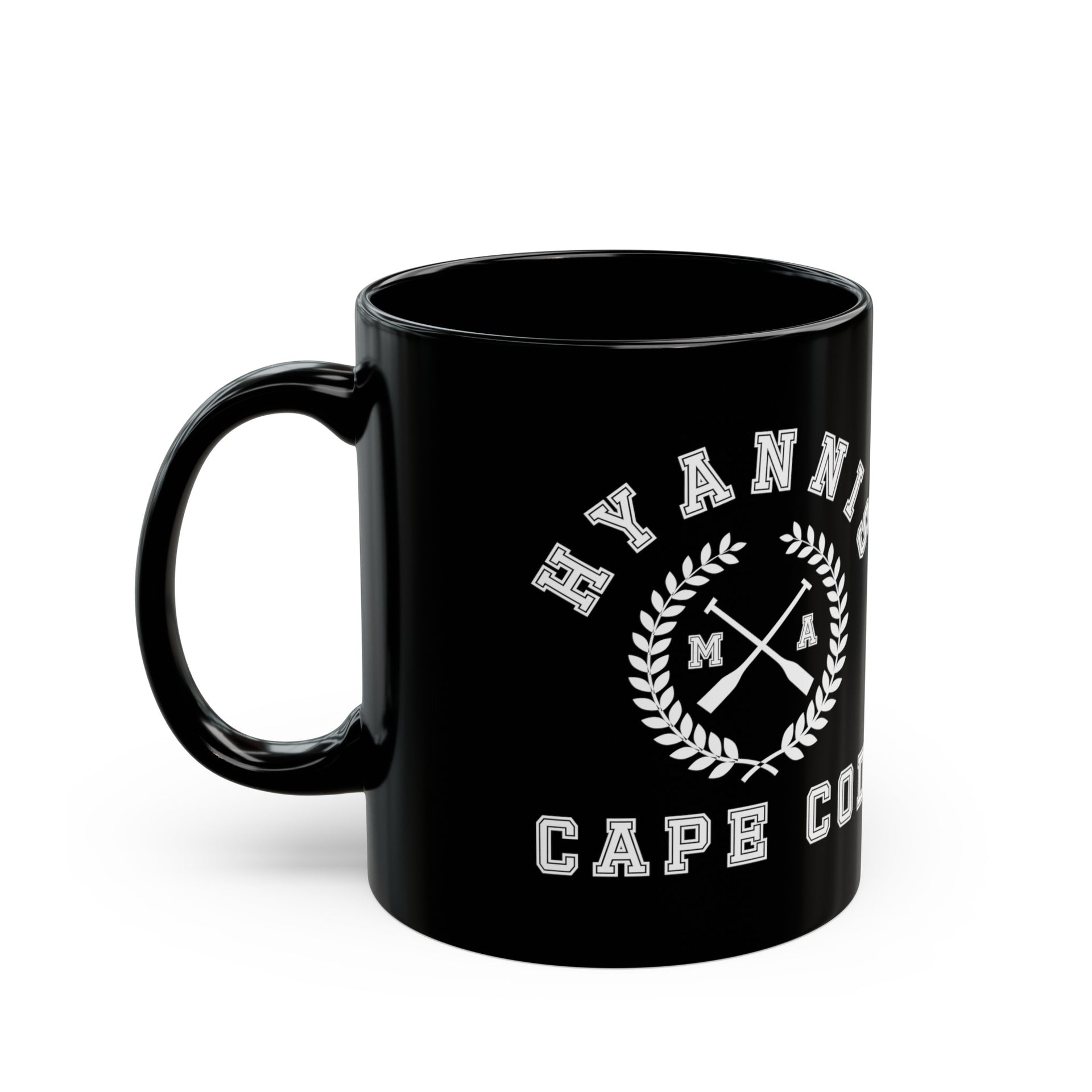 Hyannis Cape Cod Black Mug