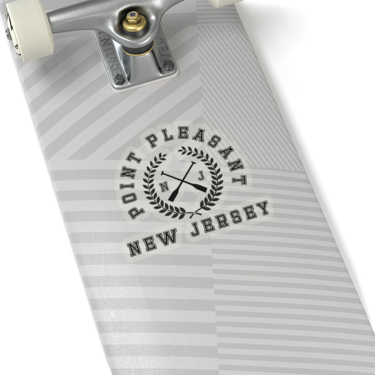 Point Pleasant NJ Crossed Oars Kiss-Cut Stickers