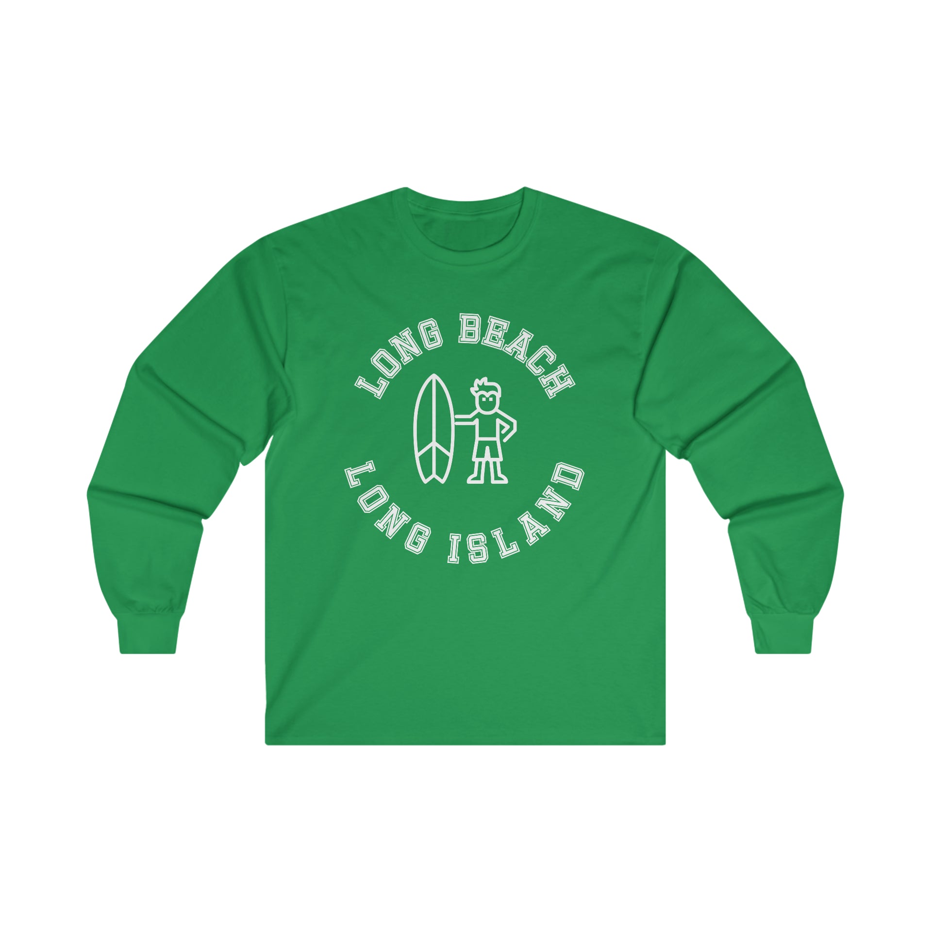 Long Beach Long Island Surfer Ultra Cotton Long Sleeve Tee