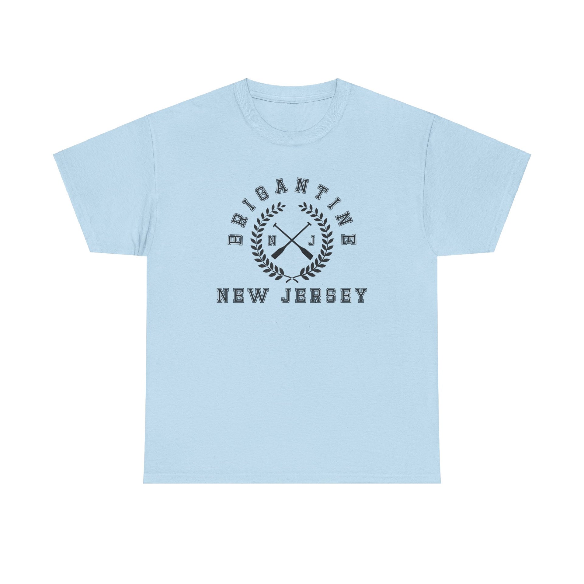 Brigantine NJ Crossed Oars Unisex Cotton Tee