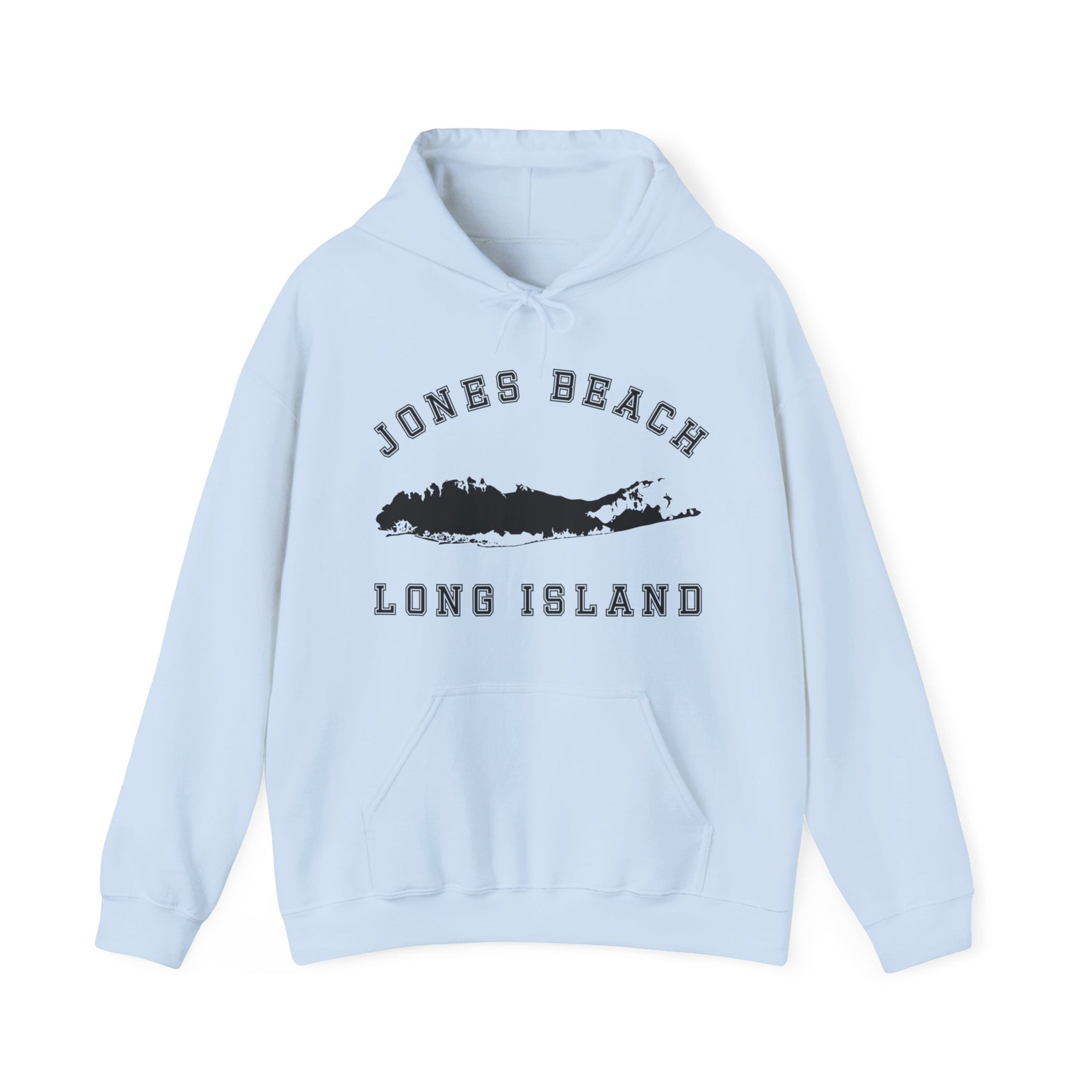 Jones Beach Long Island Map Unisex Heavy Blend™ Hooded Sweatshirt