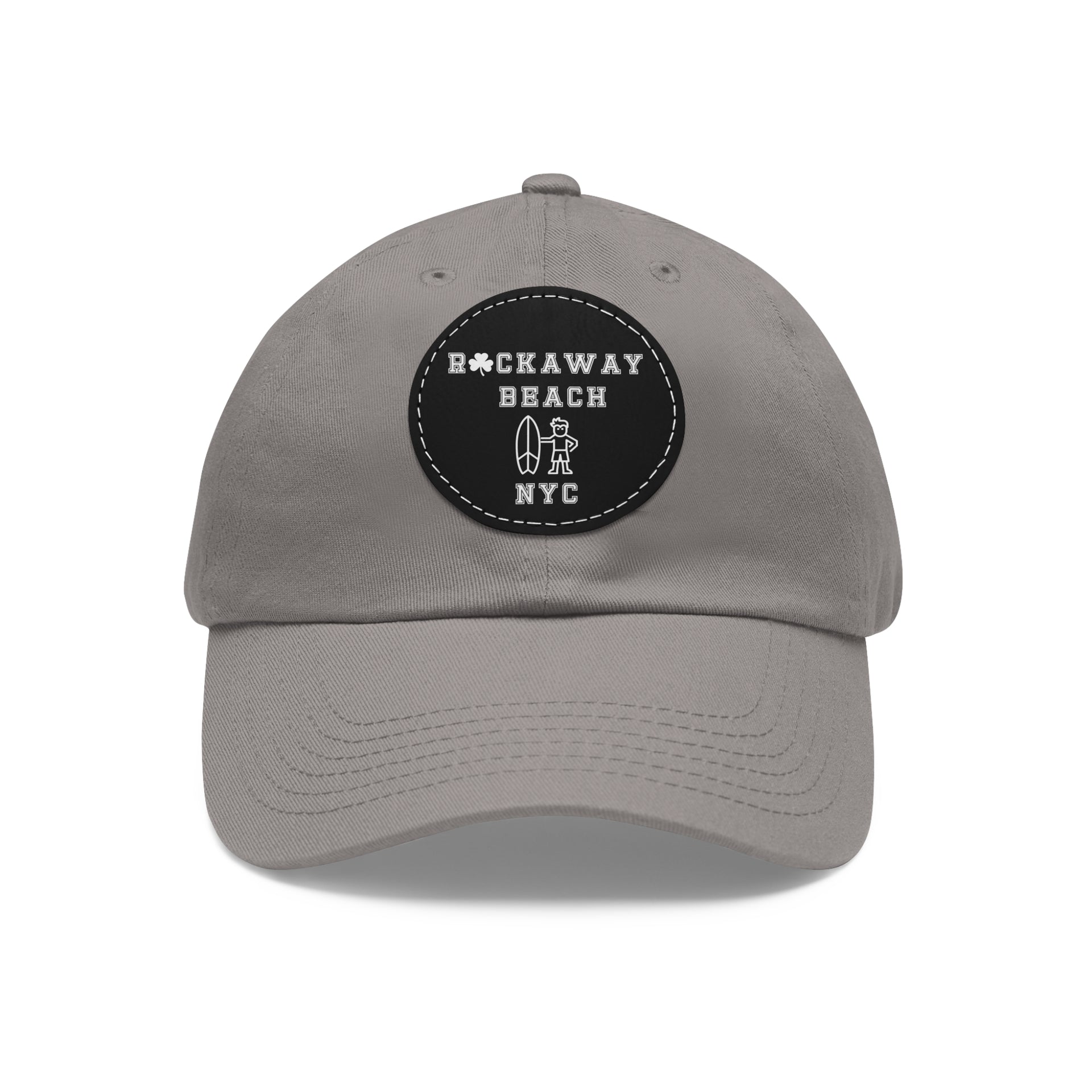 Rockaway Beach NYC St. Patrick’s Hat with Leather Patch (Round)