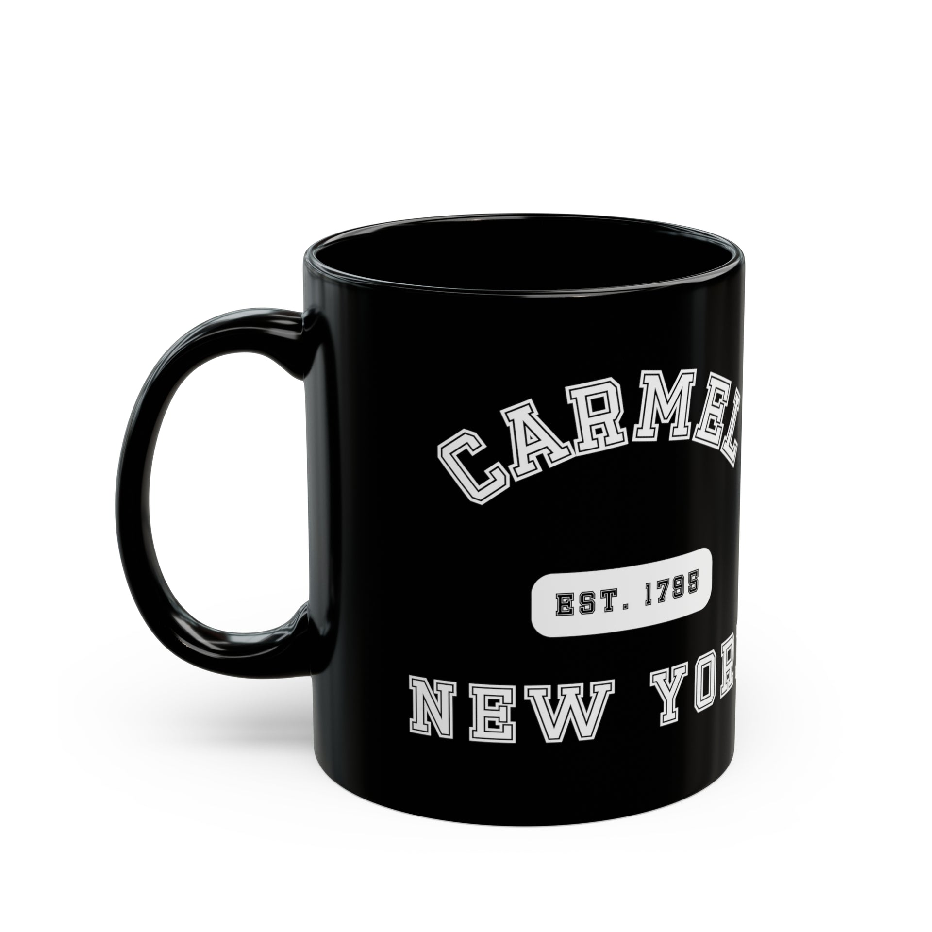 Carmel NY Black Mug